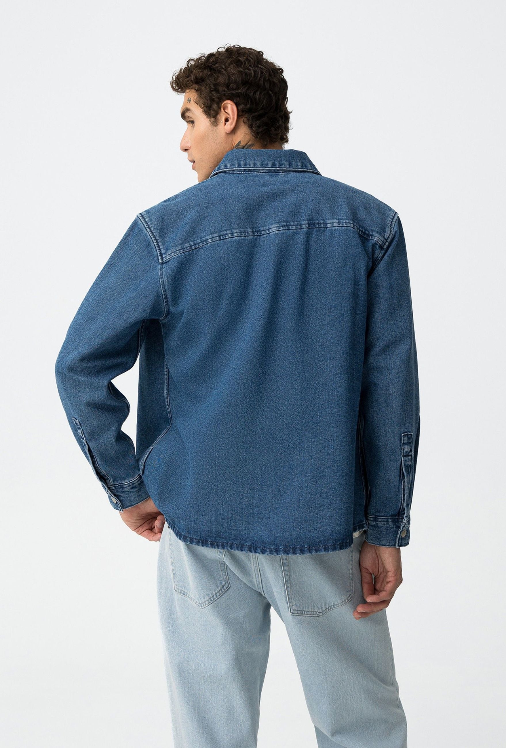OVERSHIRT CALEB IN DENIM CON TASCHINI - RELAXED FIT 10062466