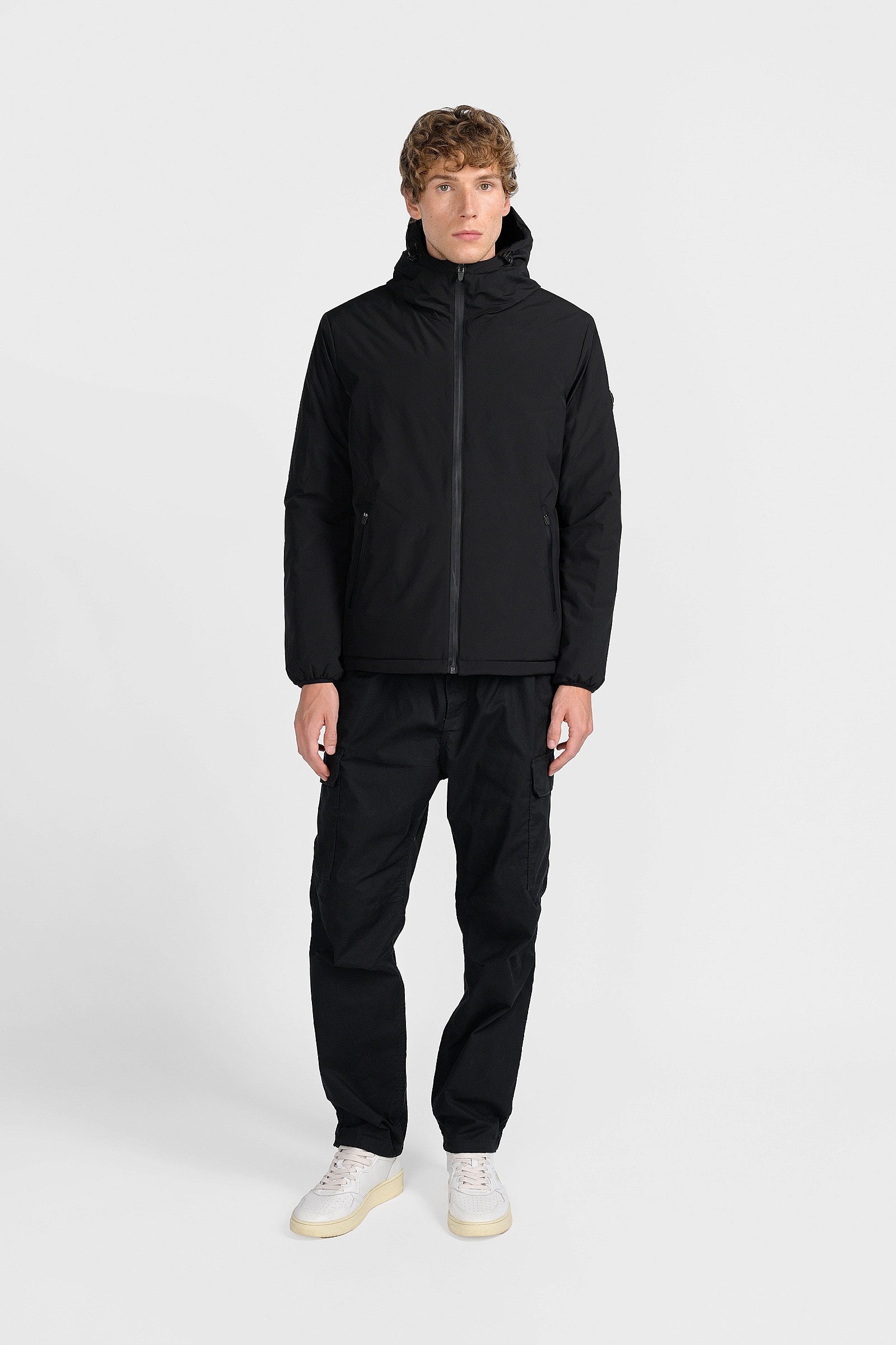 GIUBBINO CARCROSS REVERSIBILE 2 IN 1 IN TESSUTO SOFTSHELL STRETCH E PIUMINO - REGULAR FIT CN.G225305.NER