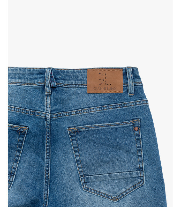 JEANS BRUCE IN TELA ELASTICIZZATA LAVAGGIO MEDIO - REGULAR/SLIM FIT GL6377Q