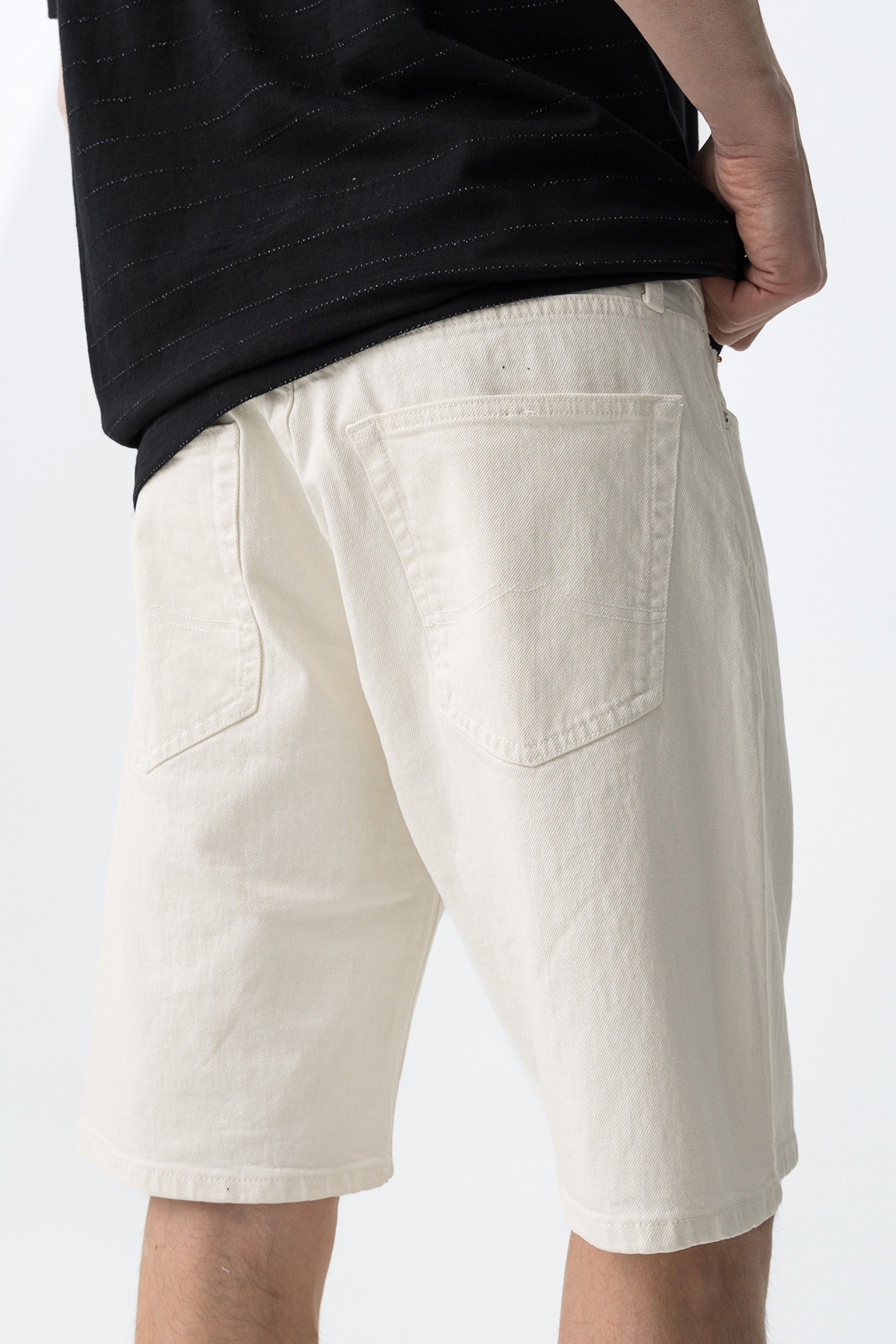 BERMUDA IN JEANS COLIN_19 WHITE WASH - REGULAR FIT 10065093