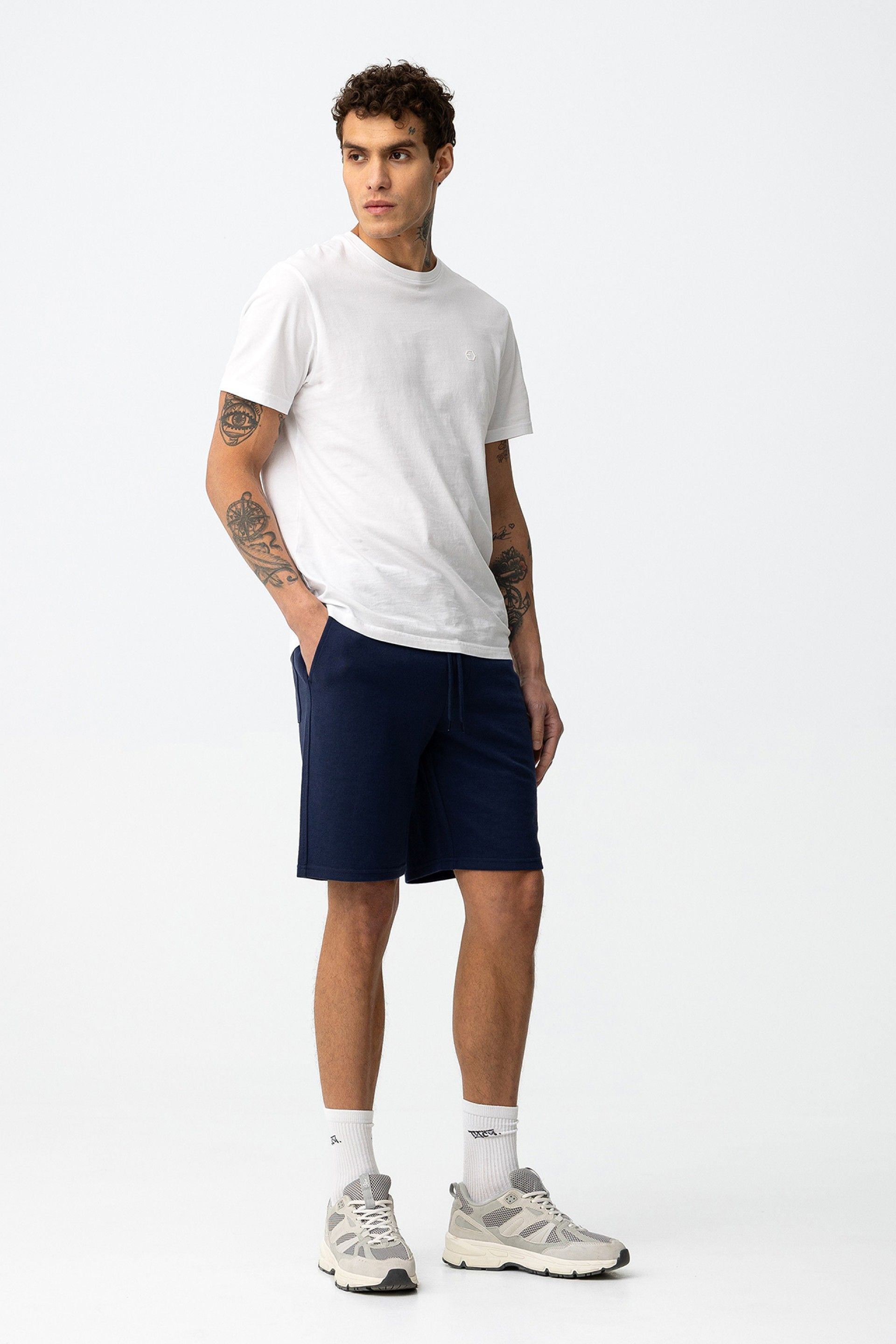 BERMUDA HARRIS IN FELPA - REGULAR FIT 10064488.BLU