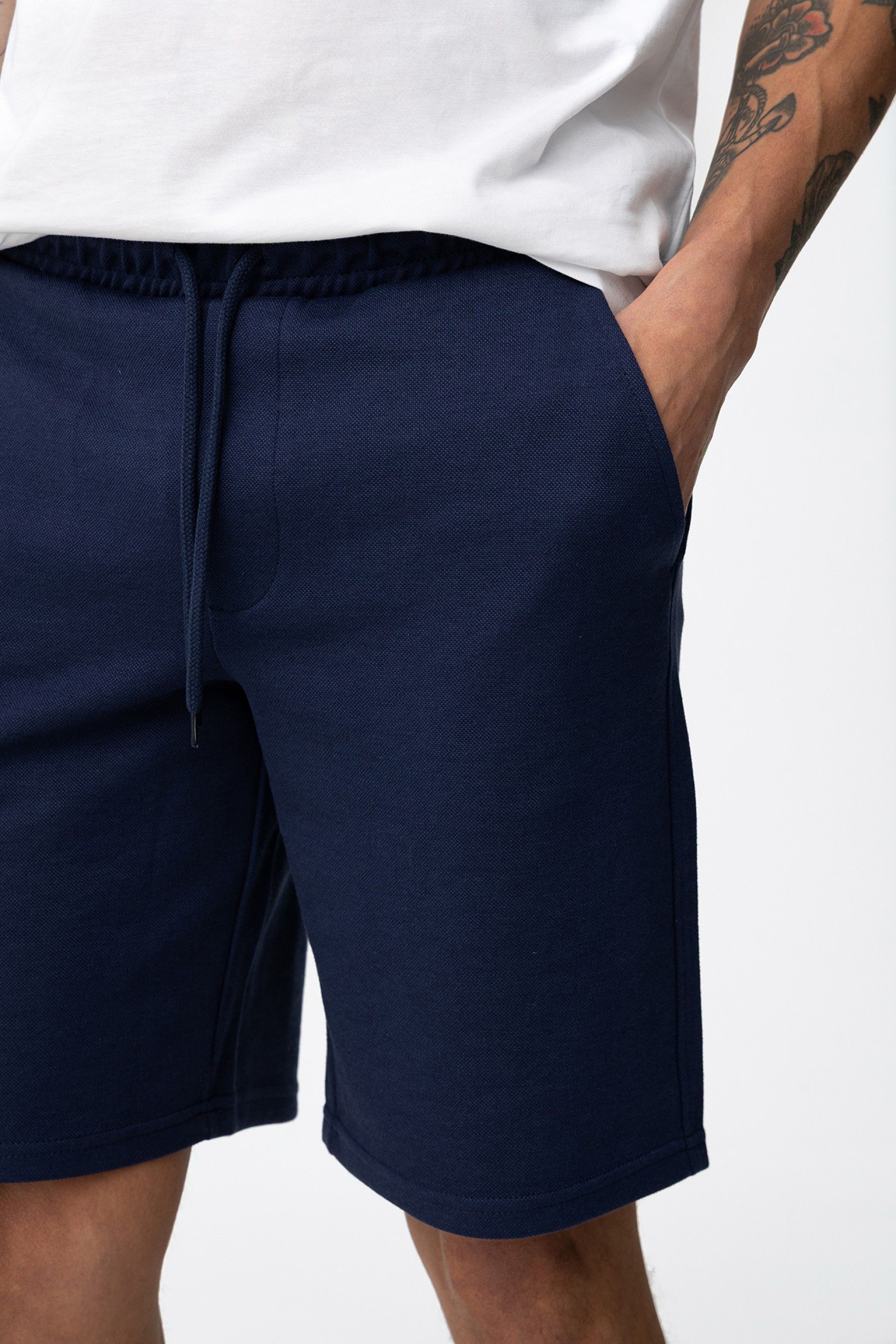 BERMUDA HARRIS IN FELPA - REGULAR FIT 10064488.BLU