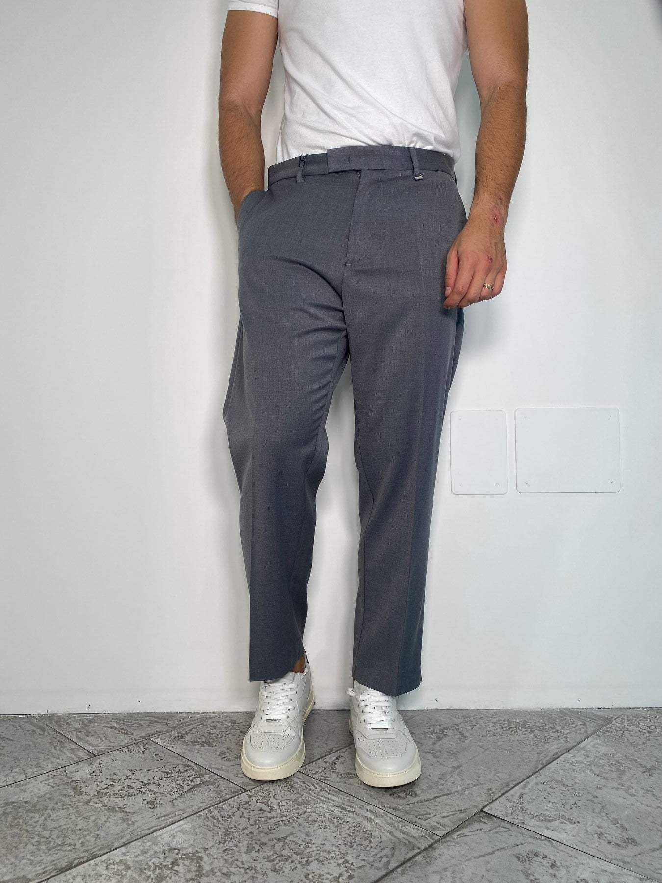 PANTALONE DA COORDINATO TASCA AMERICA CON TASCONI SUL RETRO - REGULAR FIT