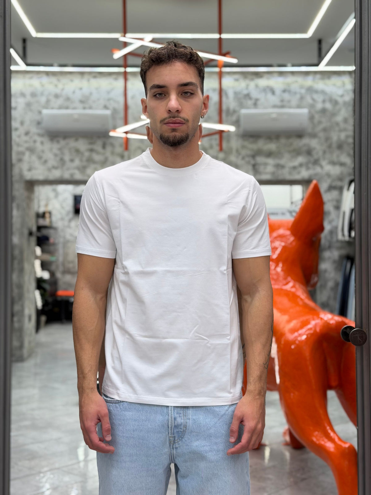 T-SHIRT IN PREGIATO ED ELEGANTE COTONE MERCERIZZATO - REGULAR FIT MK9910094-26.BIA