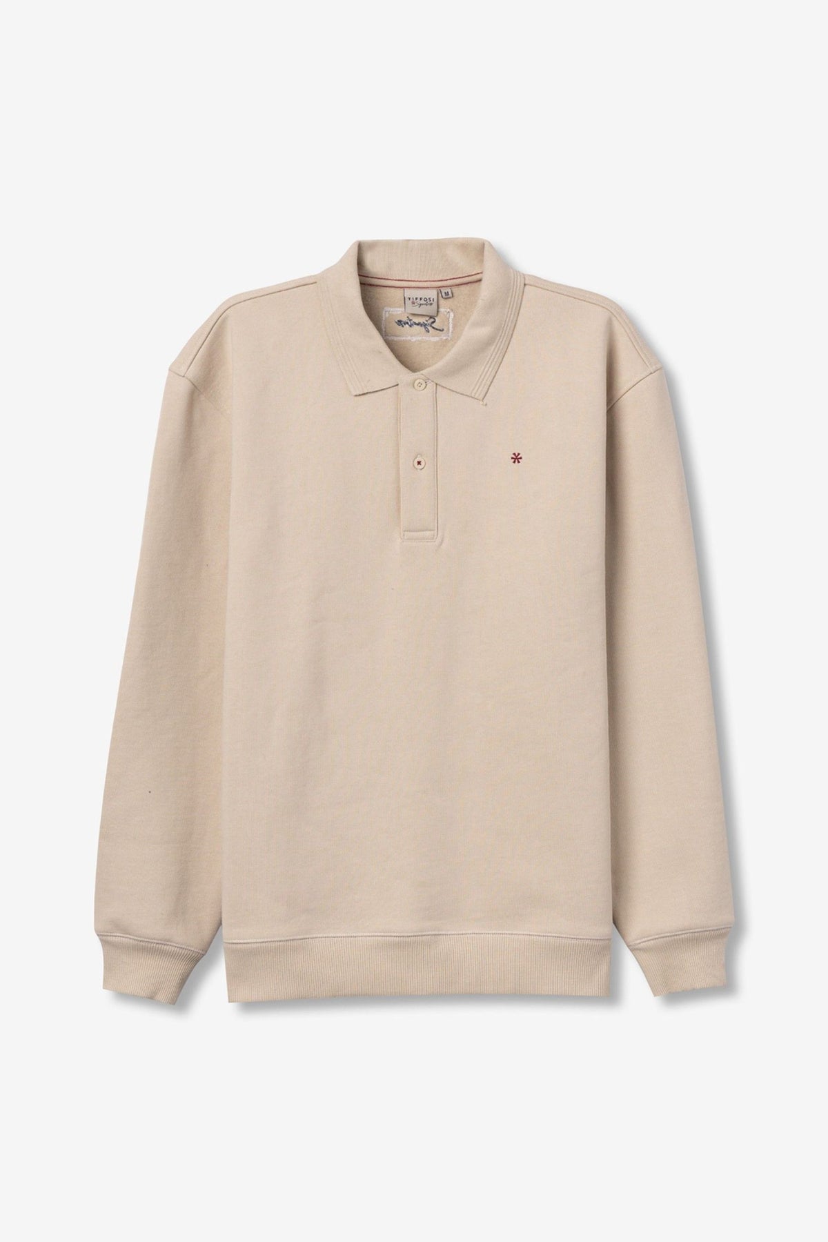POLO FELPA VALENCIA CON RICAMO LATO CUORE - RELAXED FIT 10067914.BEI