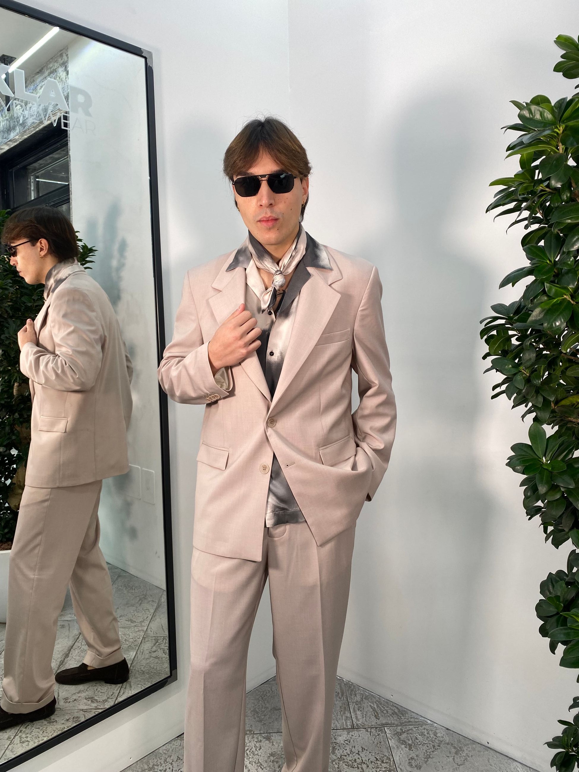 GIACCA DA ABITO MONOPETTO IN POLIVISCOSA - OVERSIZE FIT GIA3219.CIP