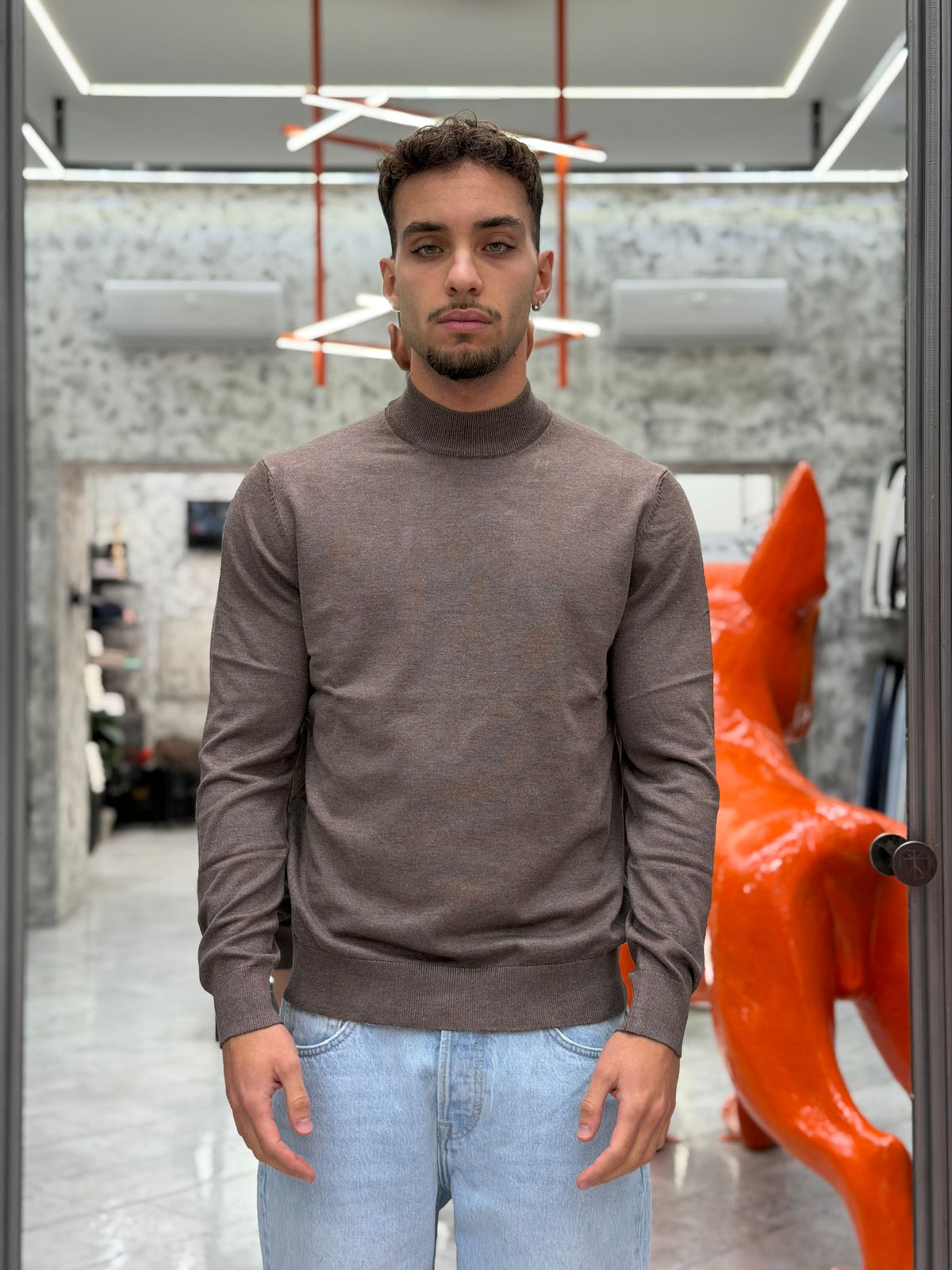 MAGLIA LUPETTO FINEZZA 12 IN MORBIDA VISCOSA - SLIM FIT MK20012-26.TOR