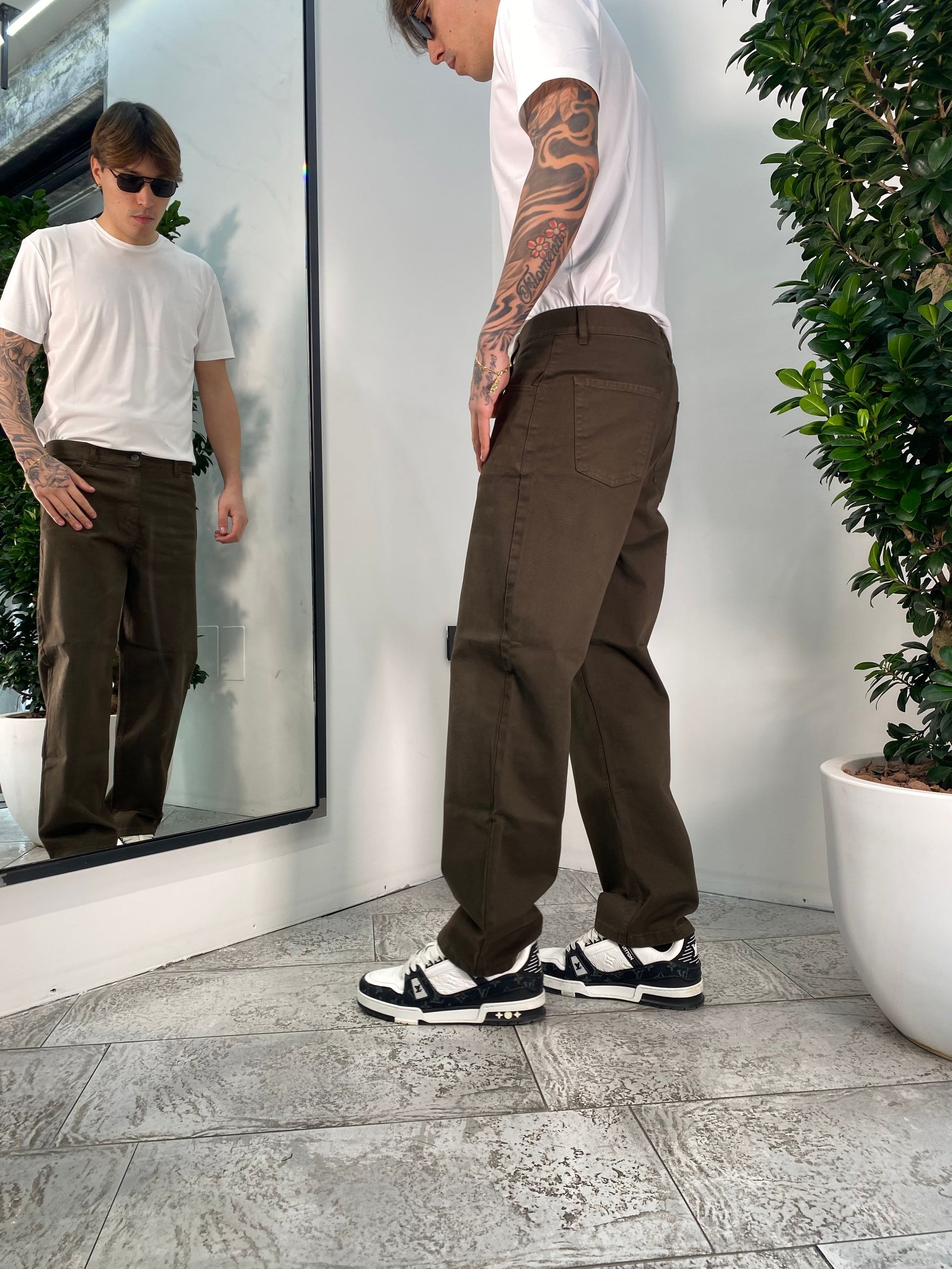 JEANS OLD WASH FONDO AMPIO - RELAXED FIT ZP345.MOK
