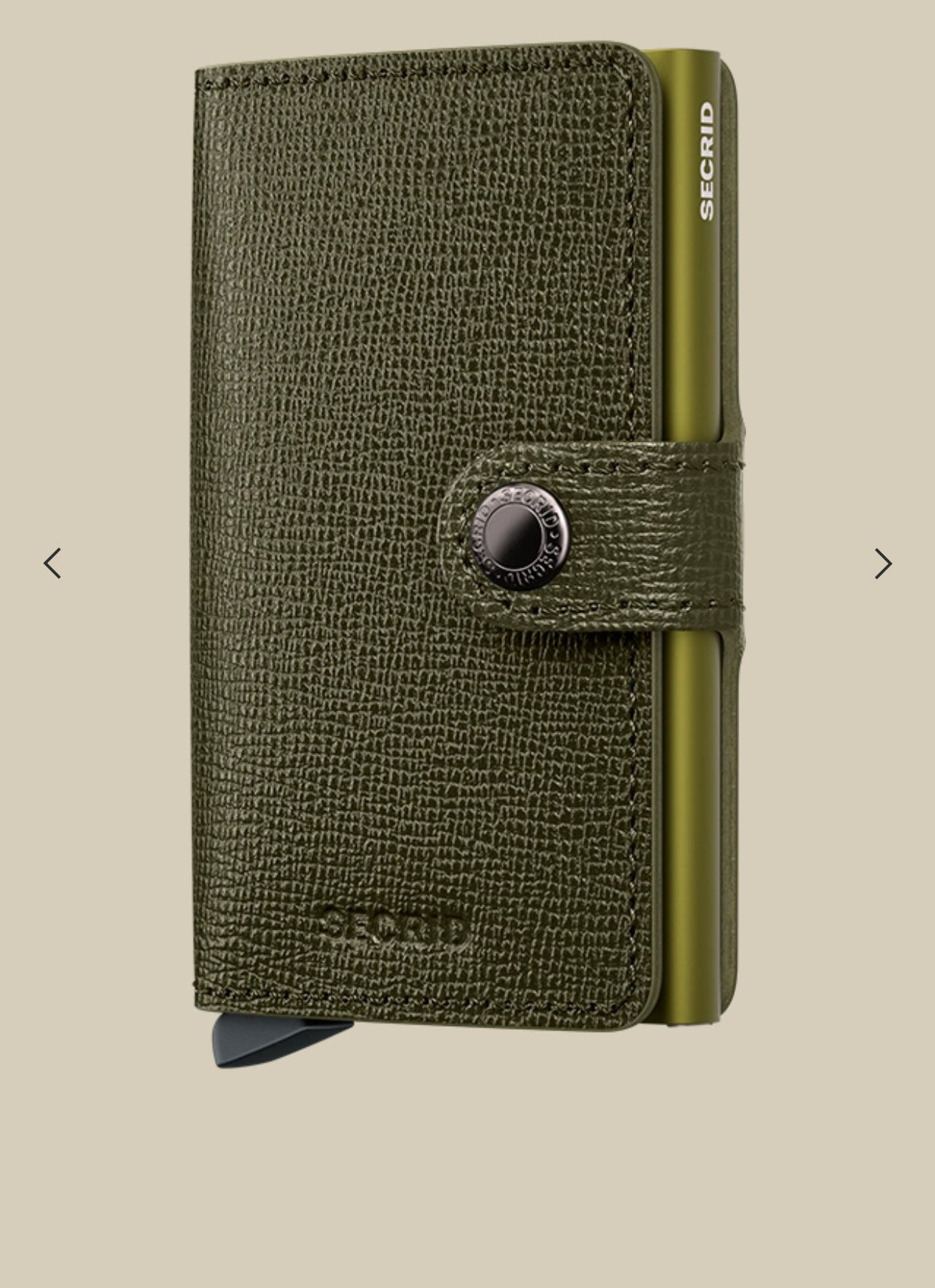 MINIWALLET PORTA CARTE E BANCONOTE IN PELLE STILE SAFFIANO MC-KELP