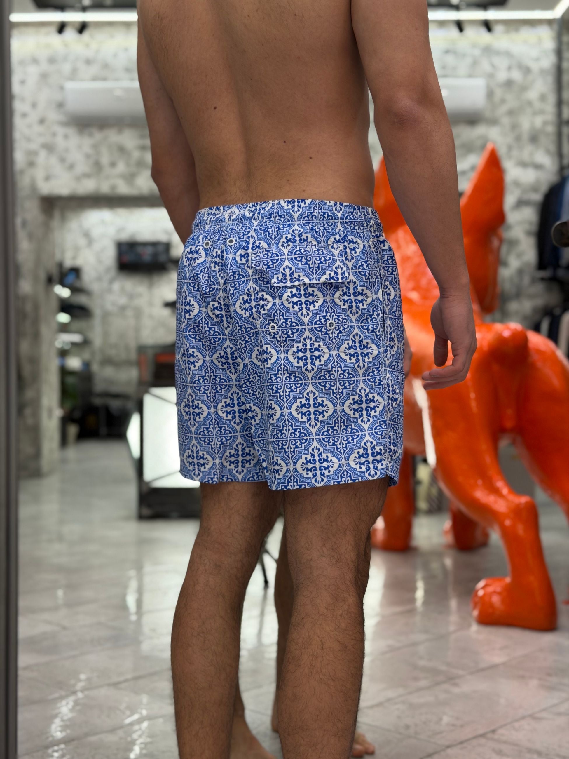 COSTUME DA BAGNO MODELLO BOXER FANTASIA MAIOLICA CAPRESE - REGULAR FIT PL455