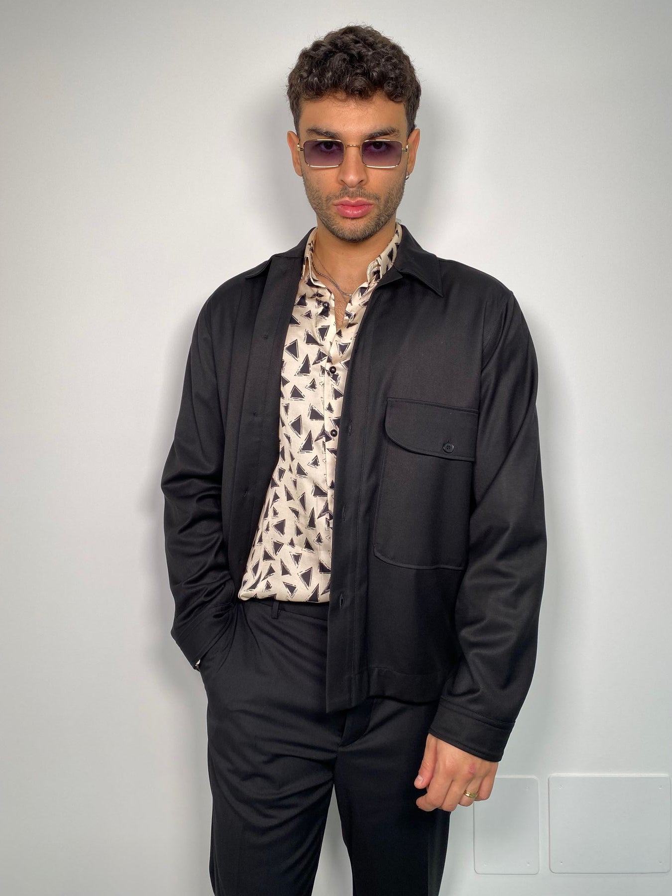 GIACCA CAMICIA CON TASCONE DA COORDINATO - RELAXED FIT
