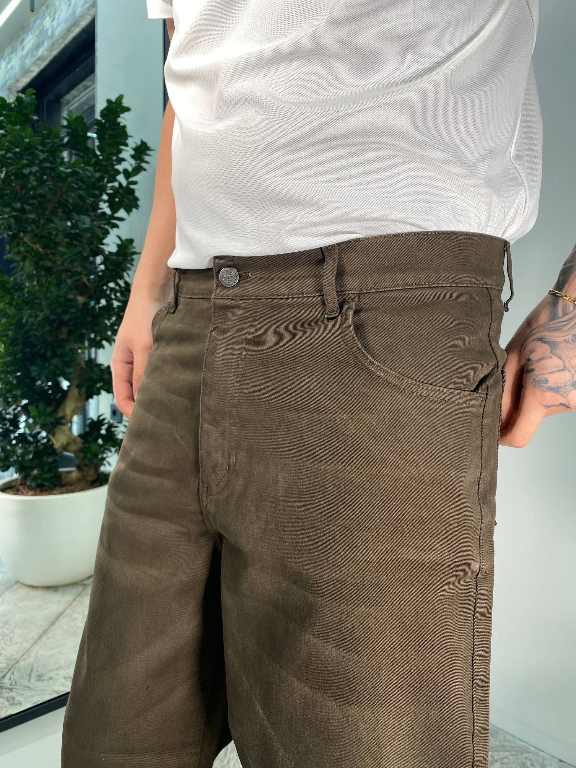 JEANS OLD WASH FONDO AMPIO - RELAXED FIT ZP345.MOK