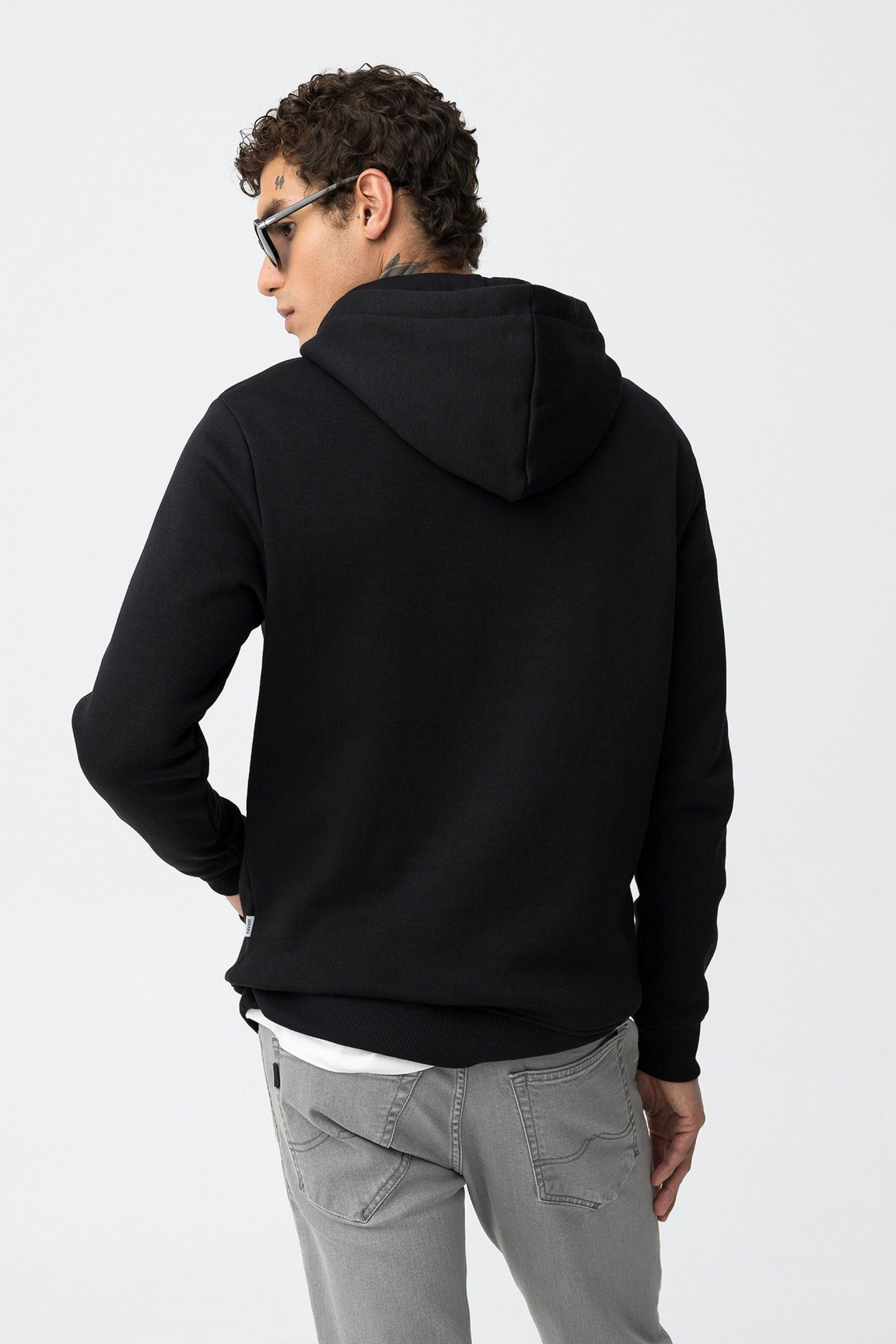 FELPA JAMESON BASIC CON CAPPUCCIO E LATO CUORE - REGULAR FIT 10061519.NER