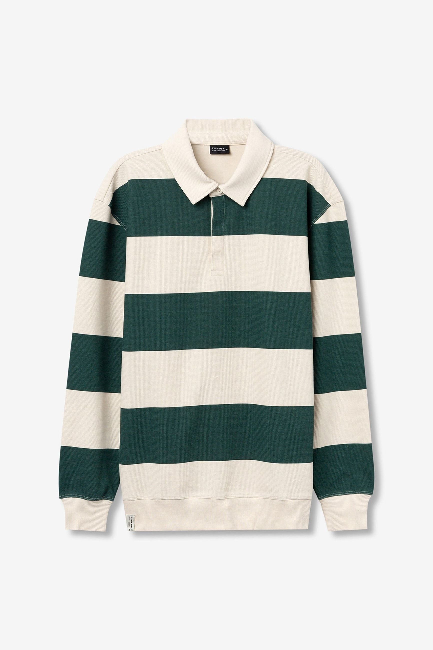 POLO GRAYSEN MANICA LUNGA A RIGHE LARGHE ORIZZONTALI - RELAXED FIT 10064344