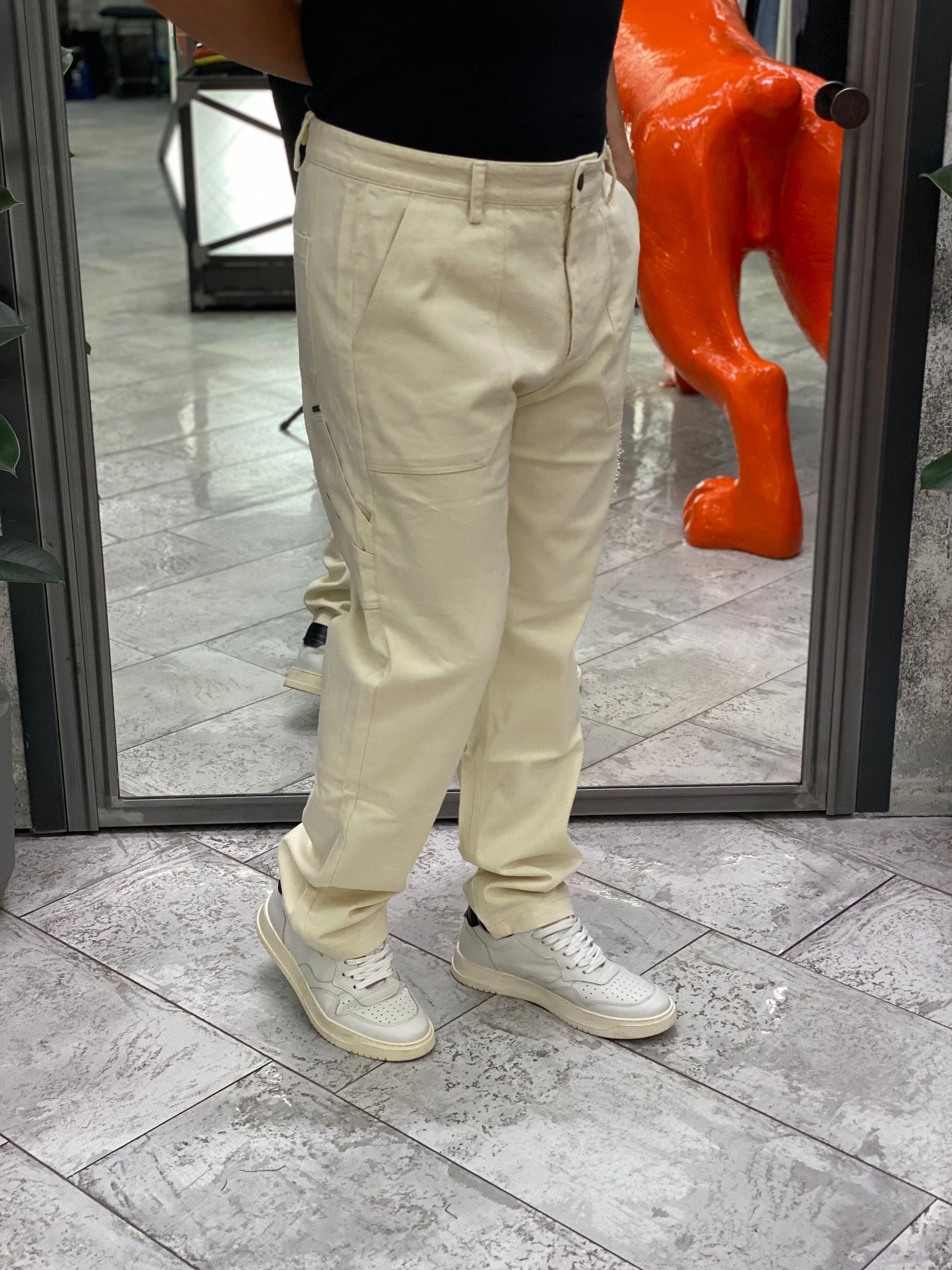 JEANS WORK IN TELA FISSA - STRAIGHT LEG GL5162BD-F25.PAN