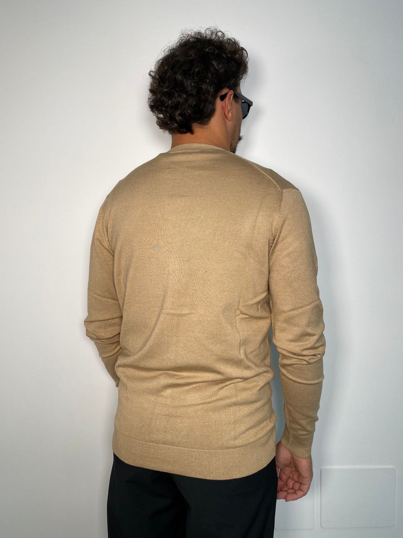 CARDIGAN BASIC IN MISTO VISCOSA FINEZZA 12 - REGULAR FIT