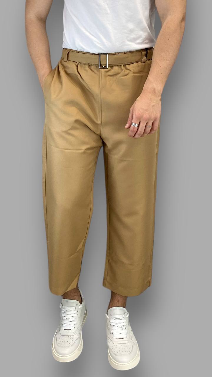 PANTALONE MODELLO JAPAN CON CINTURINO IN VITA - LOOSE FIT