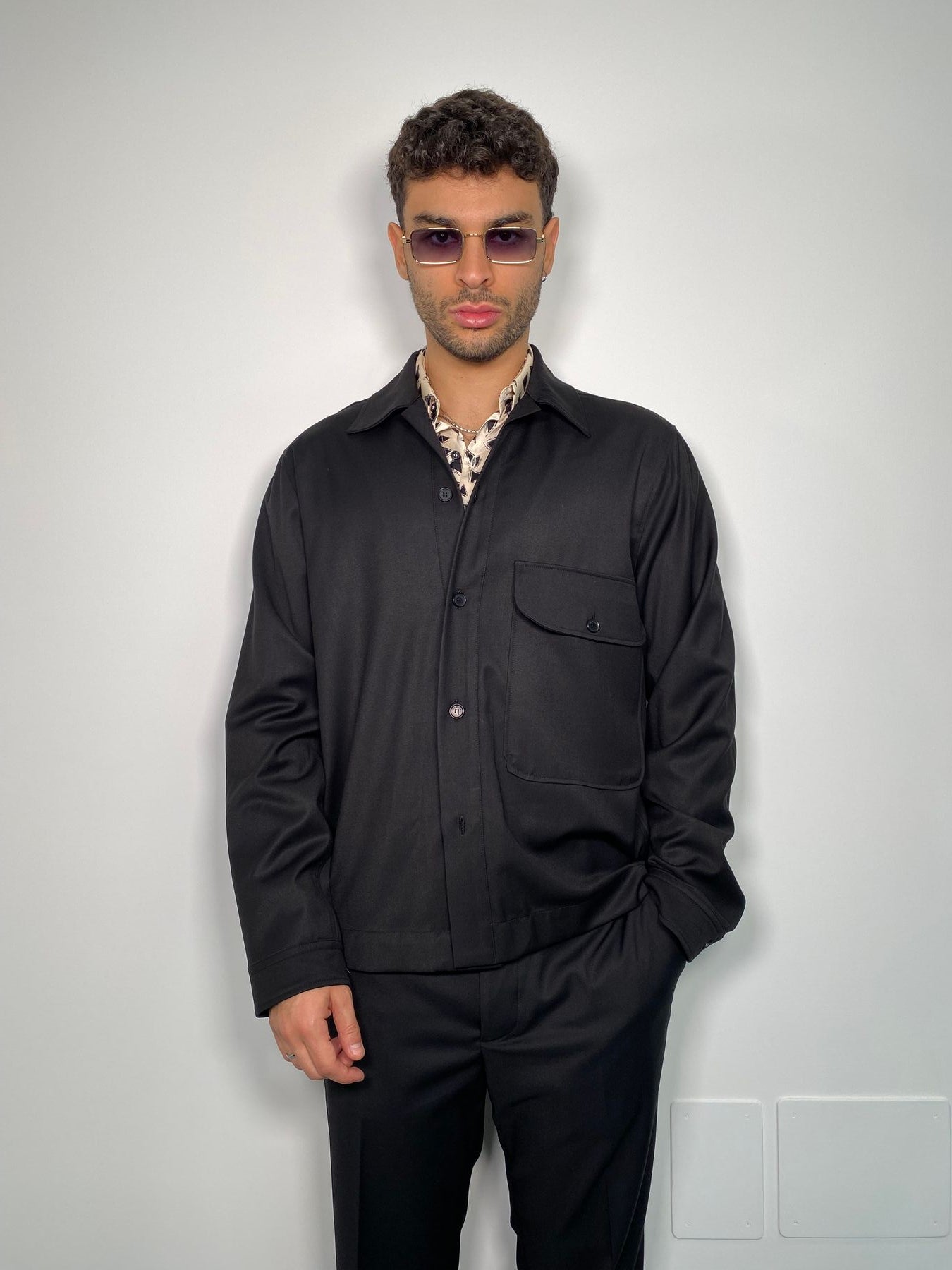 GIACCA CAMICIA CON TASCONE DA COORDINATO - RELAXED FIT