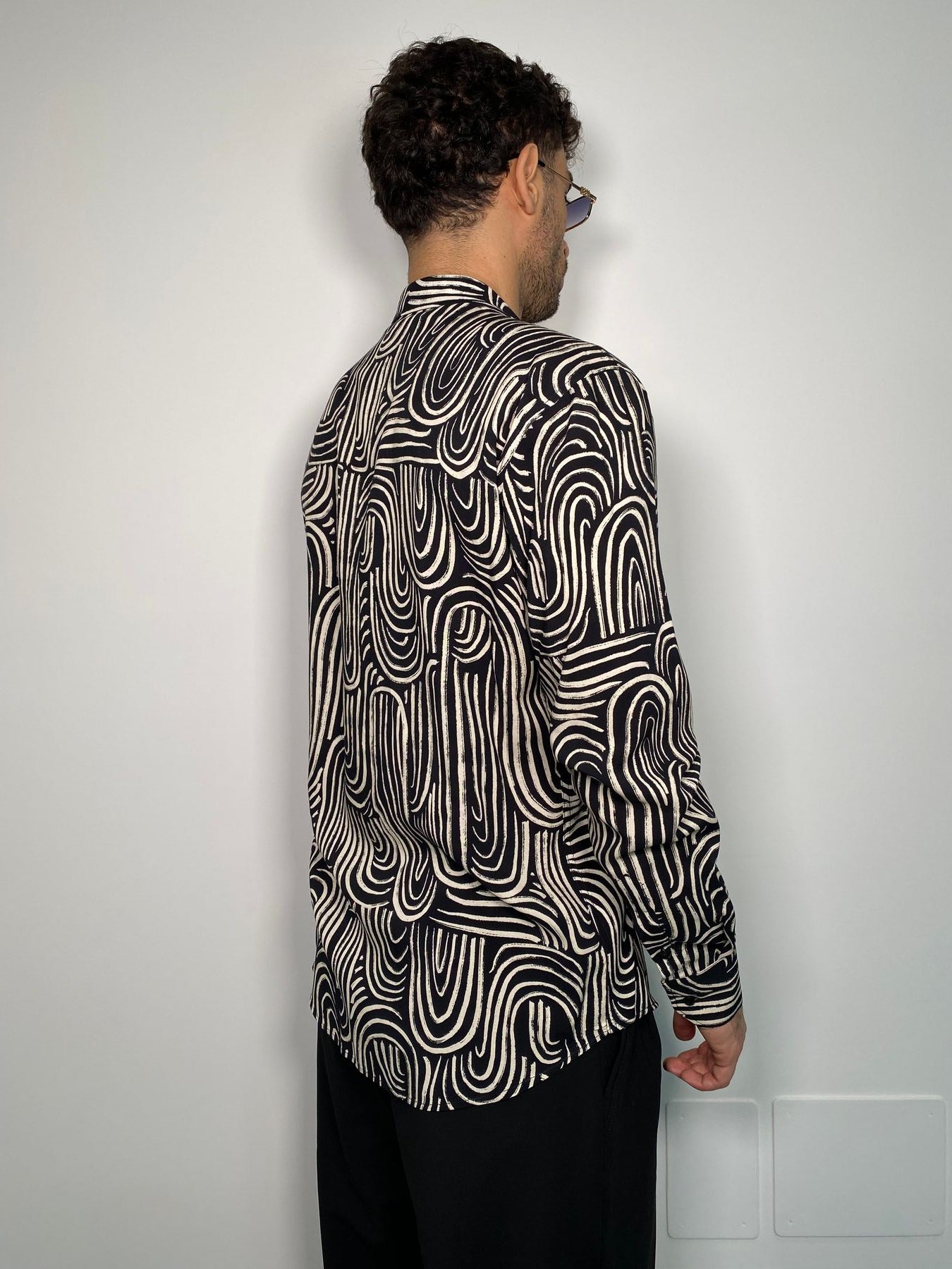 CAMICIA MANICA LUNGA FANTASIA IN VISCOSA - RELAXED FIT