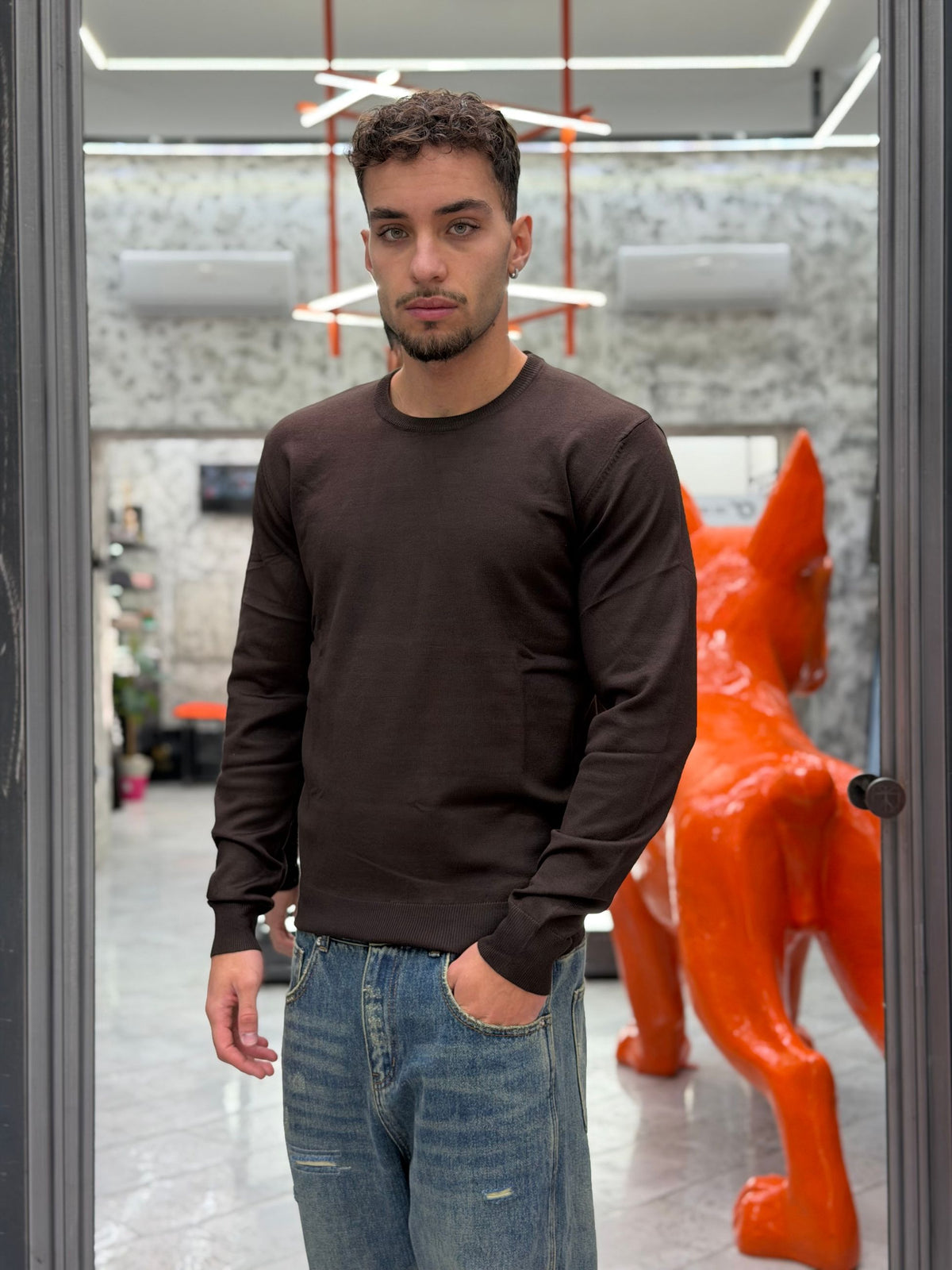 MAGLIA GIROCOLLO IN MORBIDA VISCOSA - REGULAR FIT GL35603.COF