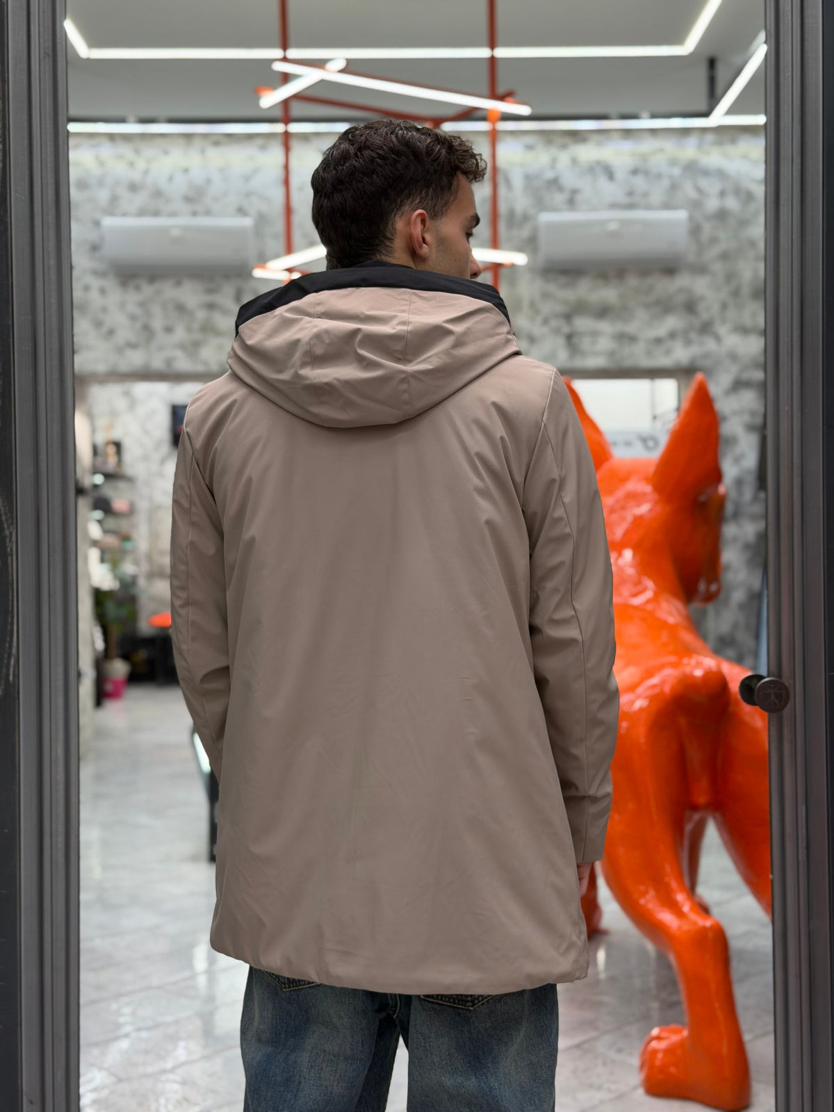 PARKA LUNGO CON CAPPUCCIO IN TESSUTO TECNICO WATERPROOF & WINDPROOF - REGULAR FIT MK24007-26.TOR