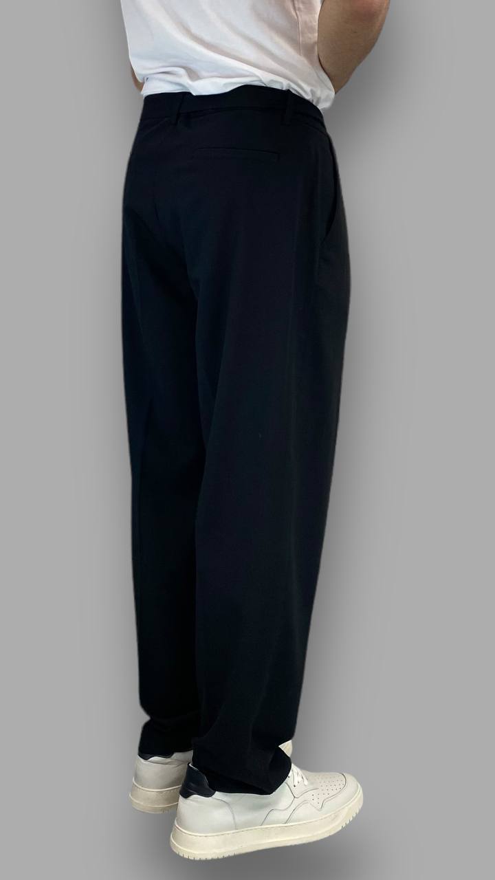 PANTALONE MORBIDO CON CINTURINO AD ANELLI - RELAXED FIT