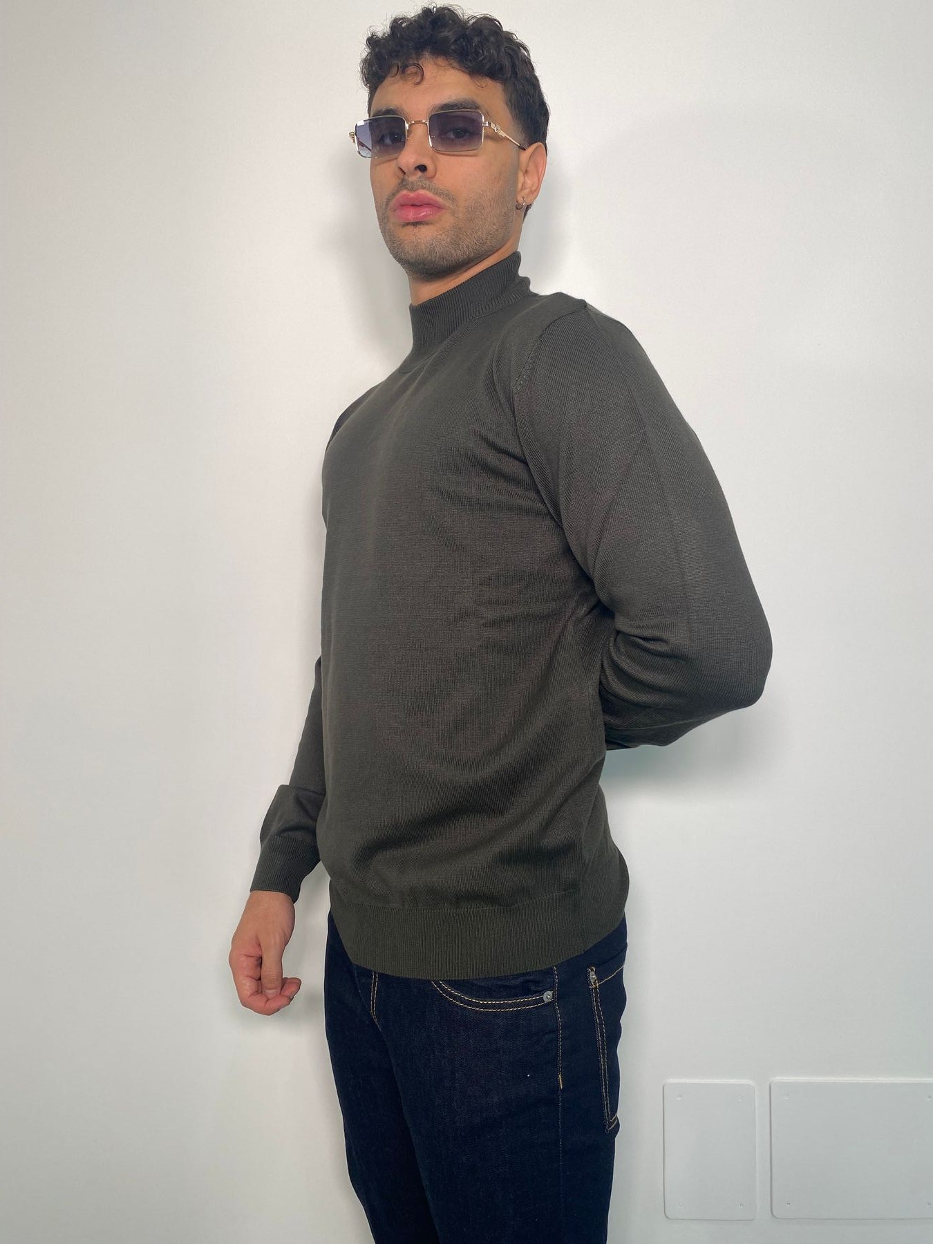 MAGLIA LUPETTO BASIC IN MISTO VISCOSA - REGULAR FIT