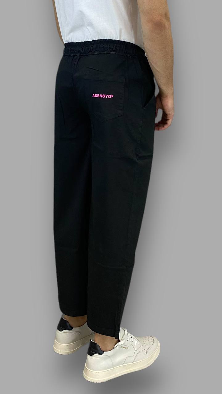 PANTALACCIO MODELLO JAPAN CON LOGO SULLA TASCA POSTERIORE - RELAXED FIT