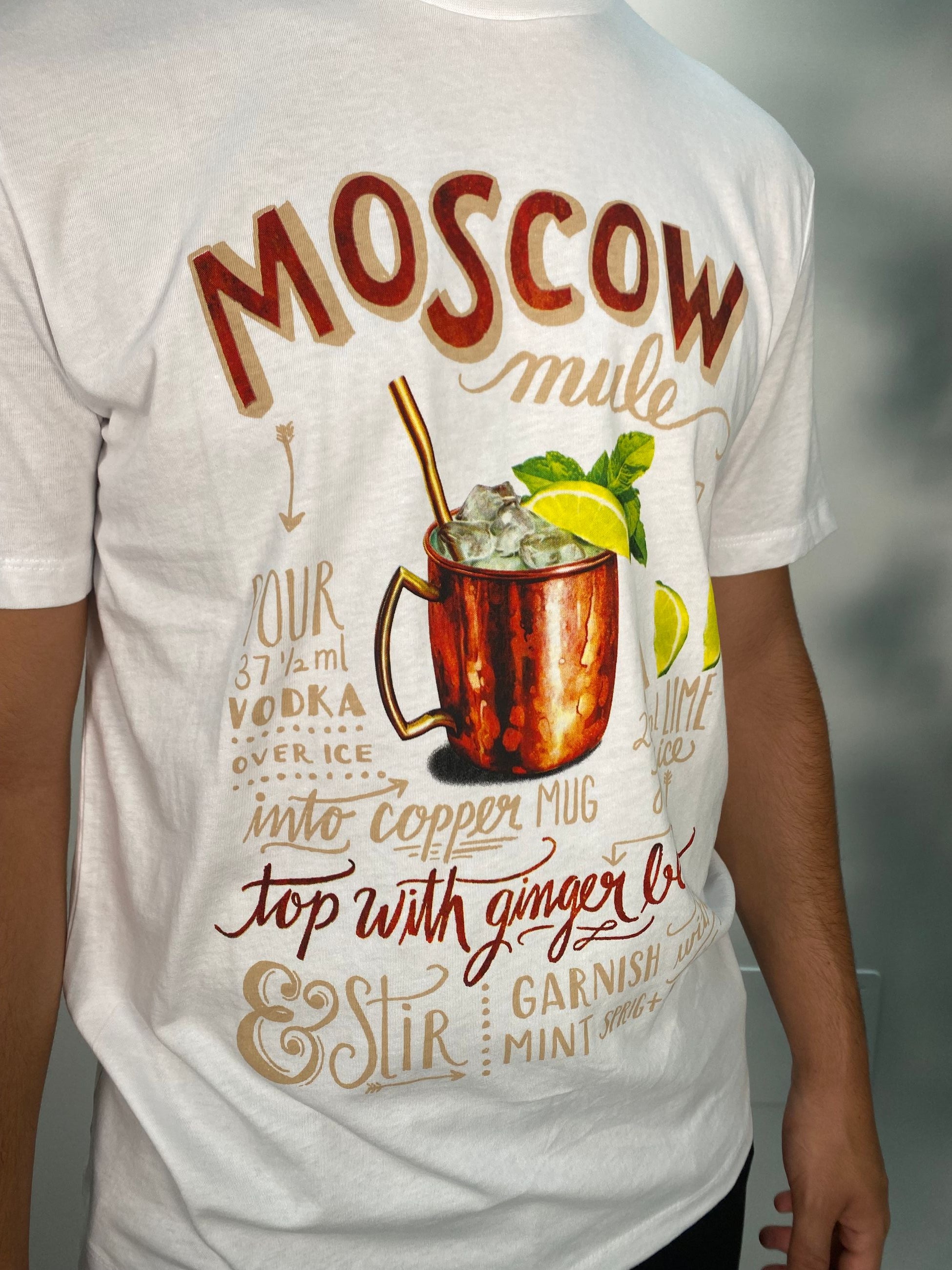 T-SHIRT IN 100% COTONE PREMIUM STAMPA MOSCOW MULE - REGULAR FIT 25S02TG