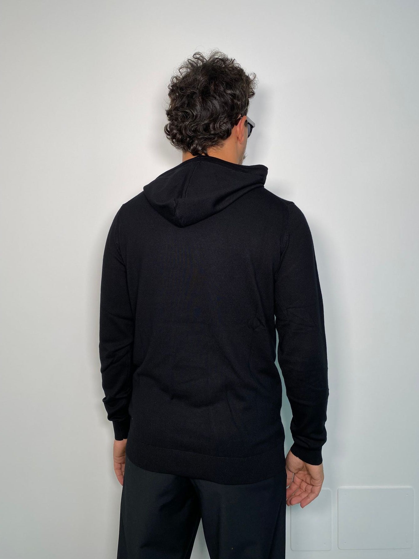 MAGLIA CAPPUCCIO BASIC IN MISTO VISCOSA - REGULAR FIT