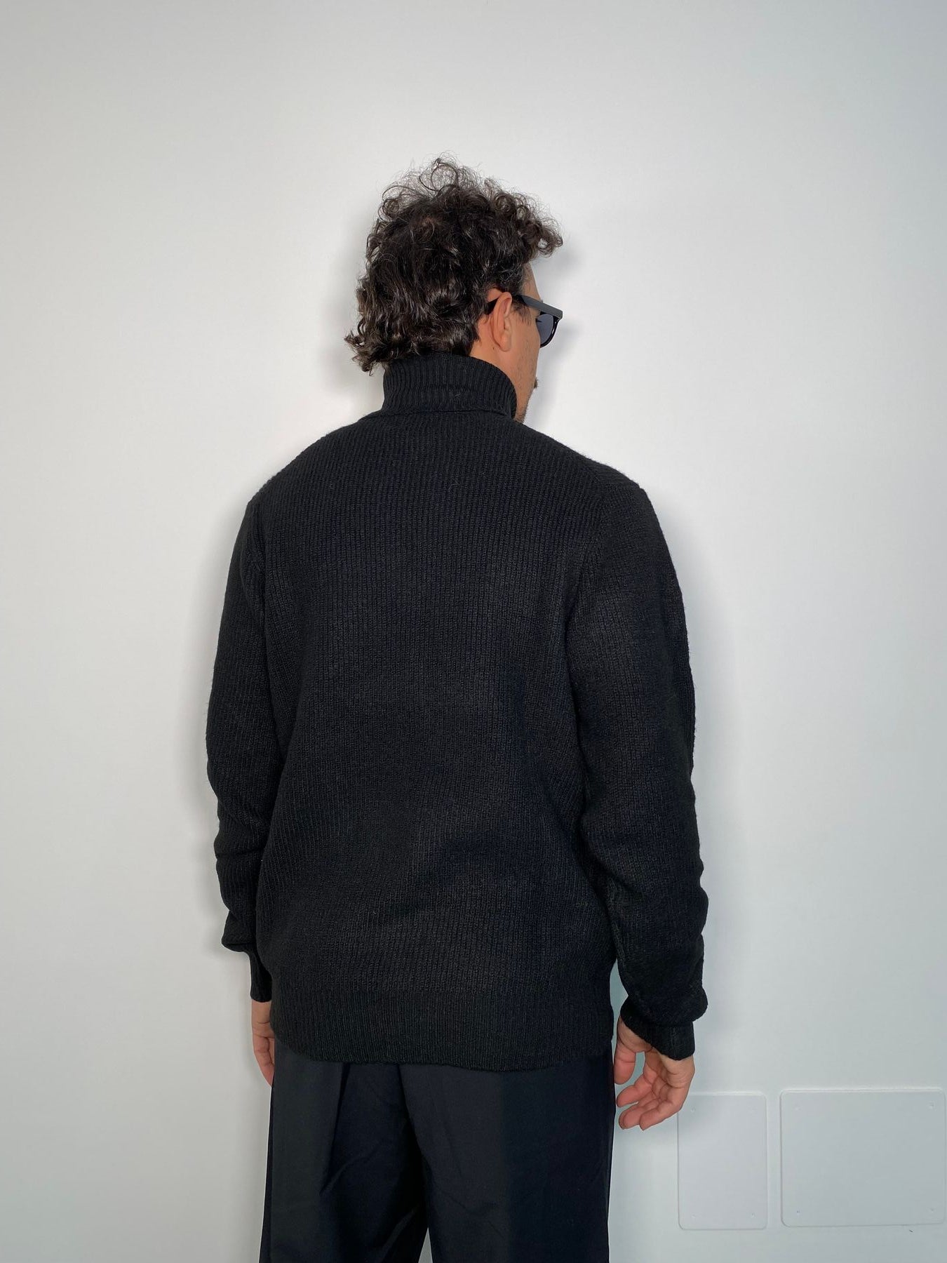 MAGLIA DOLCEVITA IN MICRO TRAMA - REGULAR FIT