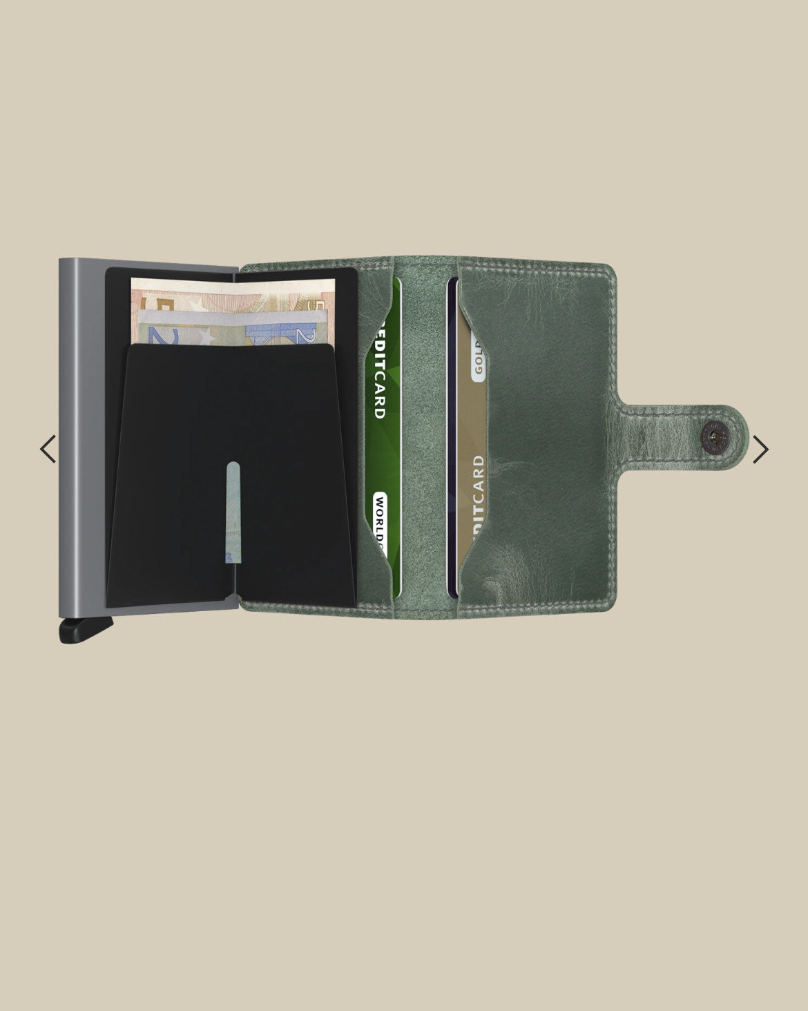 MINIWALLET PORTA CARTE E BANCONOTE IN MORBIDA PELLE VINTAGE MV-SAGE