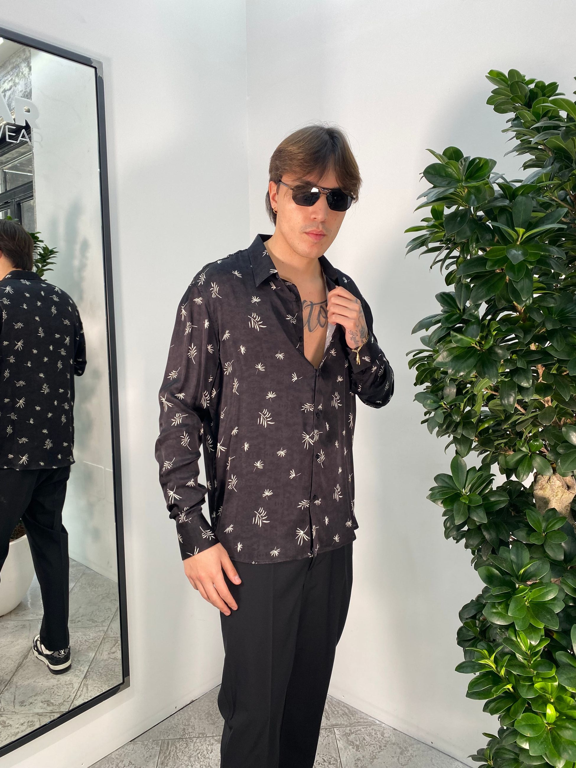 CAMICIA MANICA LUNGA FANTASIA RESORT IN MORBIDA E LEGGERA VISCOSA - RELAXED FIT CA3304