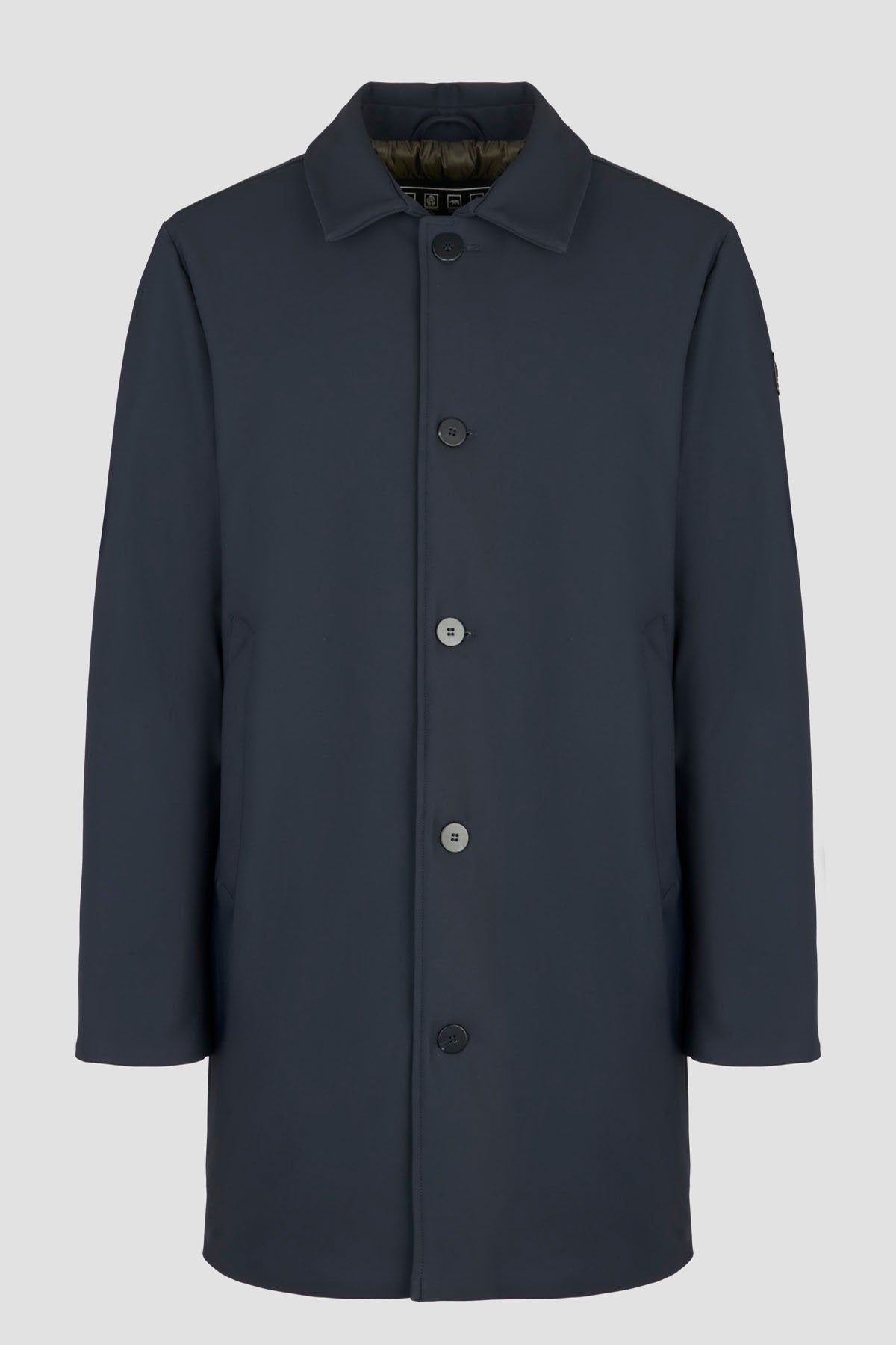 TRENCH FRANK IN TESSUTO TECNICO IMPERMEABILE ED ELASTICIZZATO - COMFORT FIT CN.G225374.BLU
