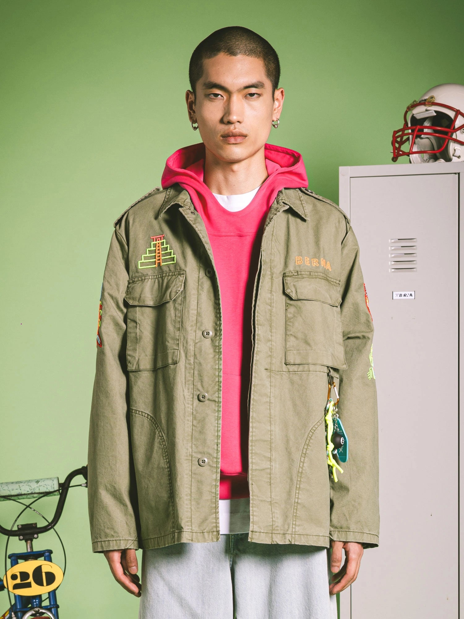 OVERSHIRT MANICA LUNGA CON RICAMI AZTECHI COLORATI - RELAXED FIT M-261282