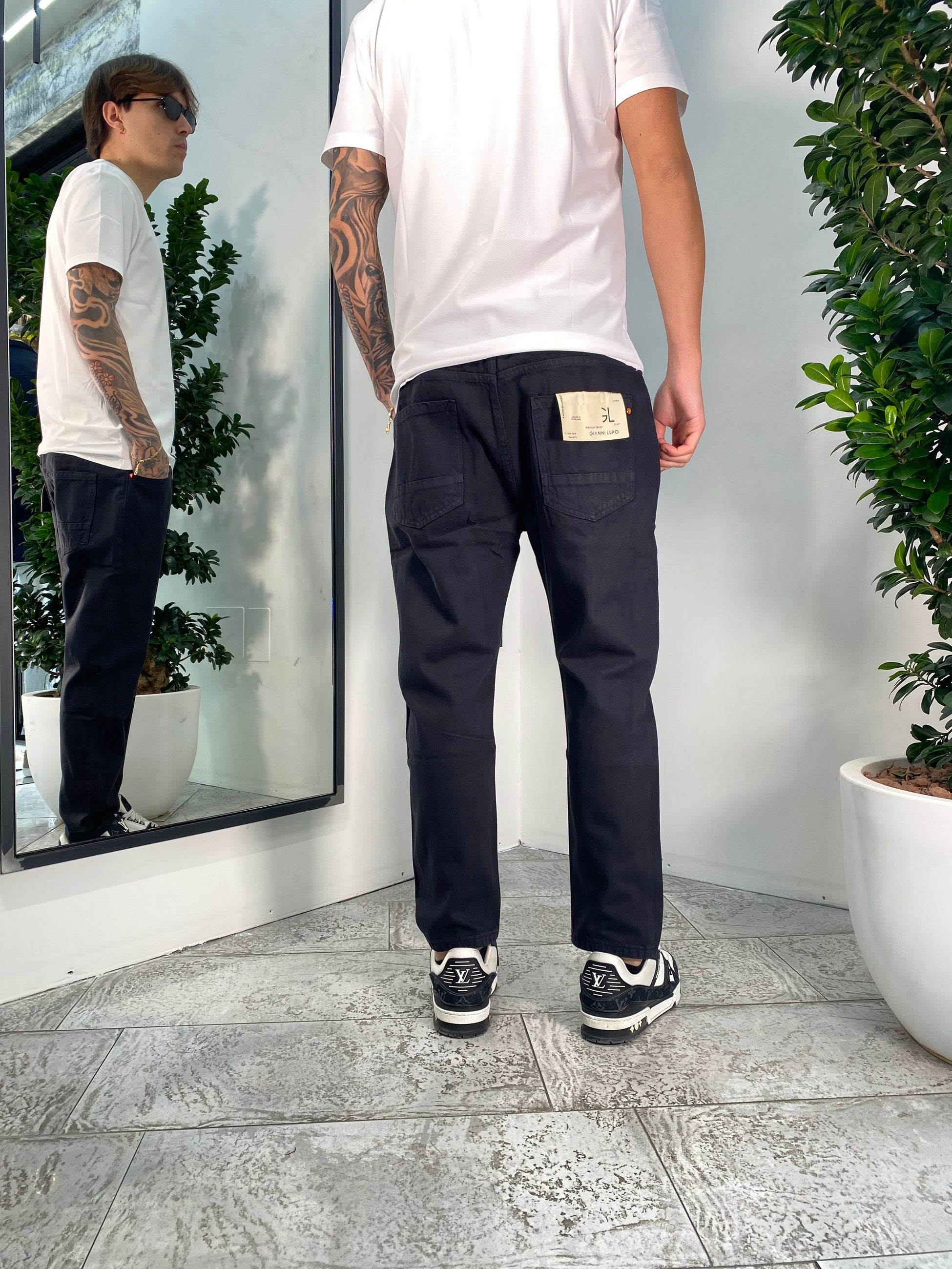 JEANS COOPER 5 TASCHE IN TELA FISSA - CARROT FIT GL6278Q-S25.NER