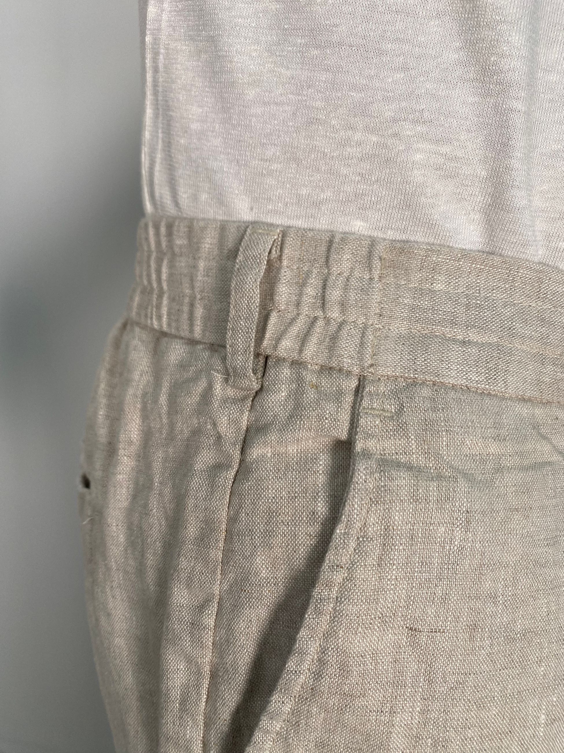 PANTALACCIO IN MISTO LINO/COTONE CON COULISSE - REGULAR FIT PSE1412SS.BEI