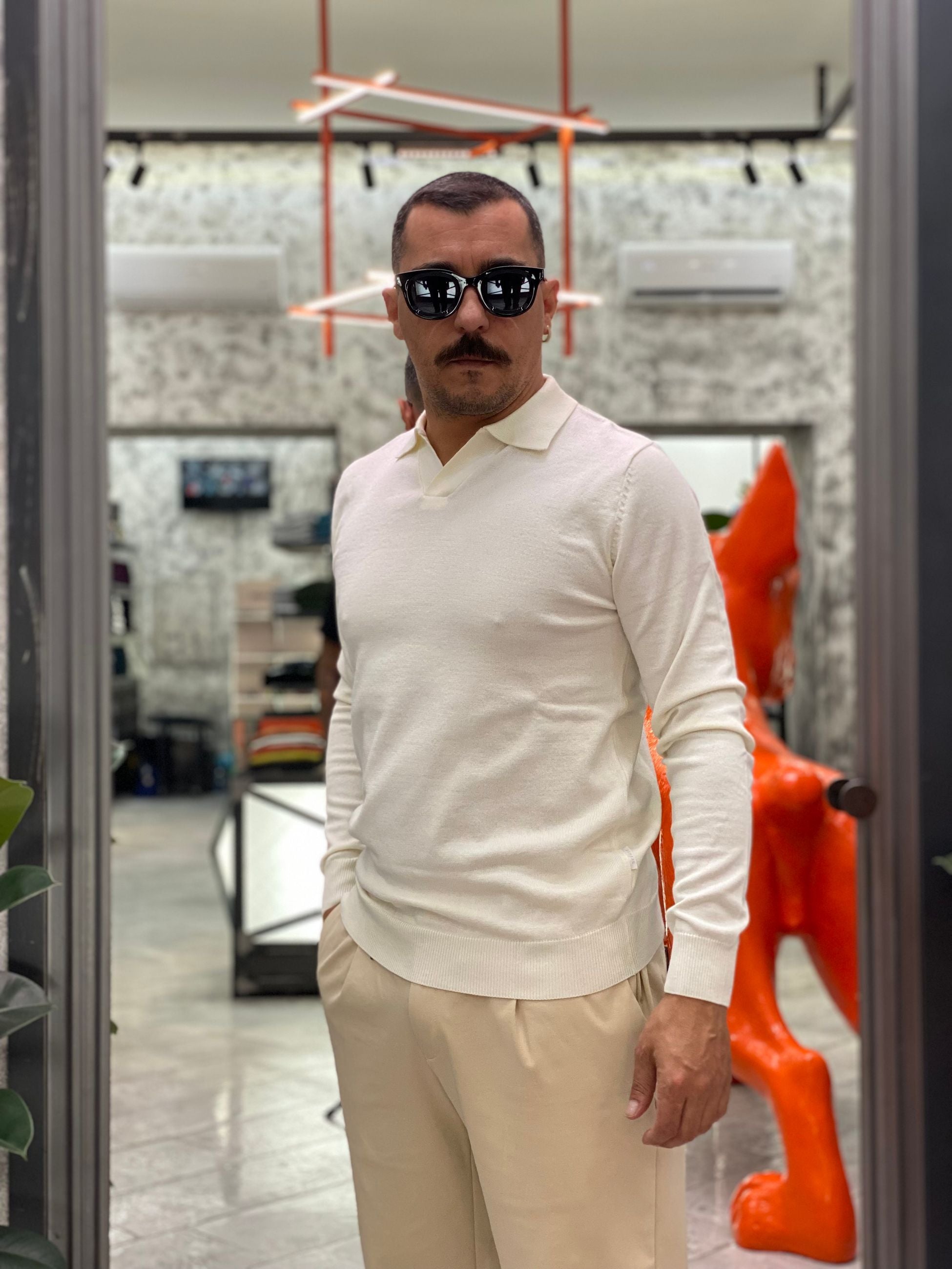 POLO DERBY MANICA LUNGA IN MORBIDA VISCOSA - REGULAR FIT MI3143SS.OFFW