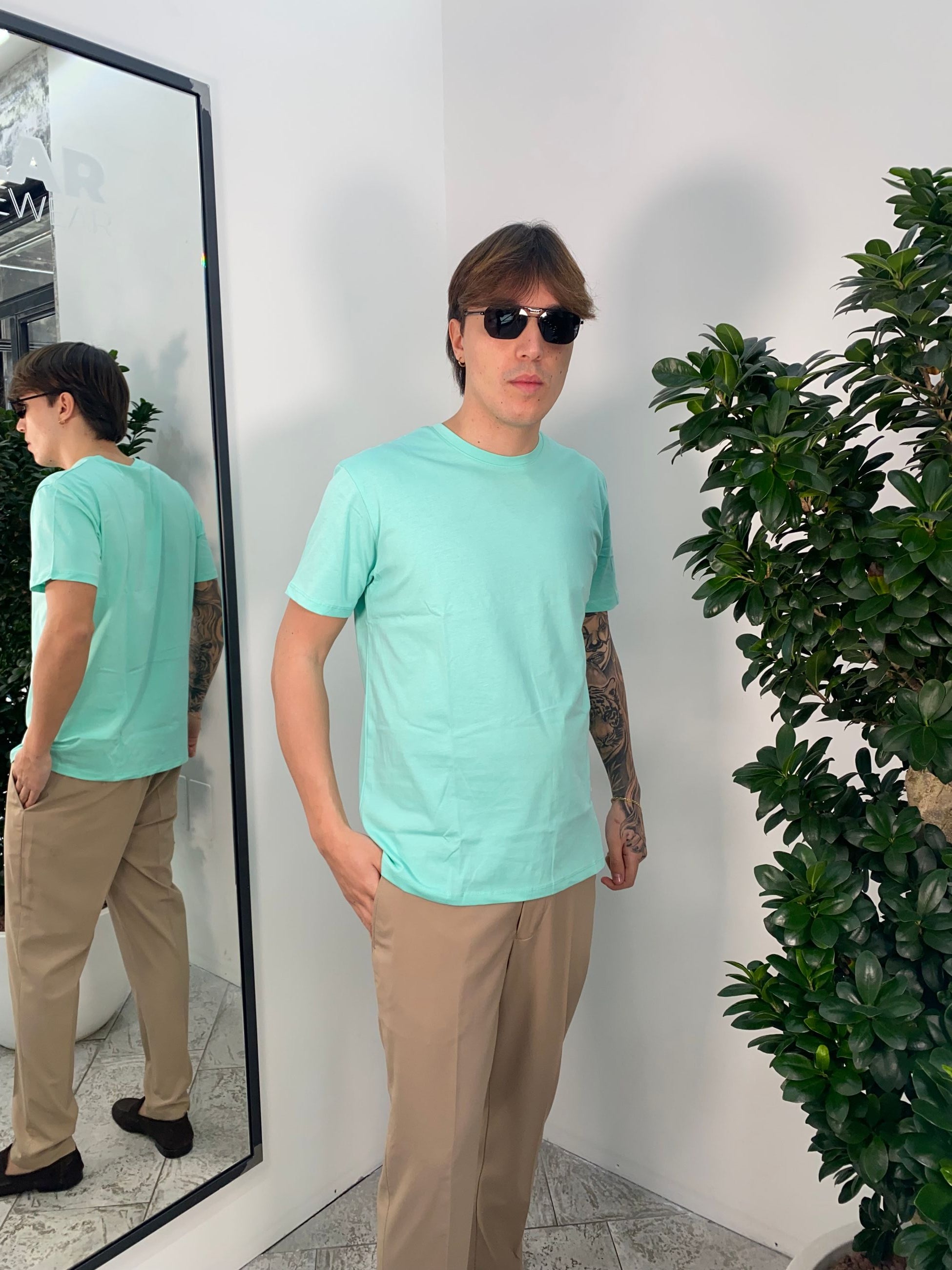 T-SHIRT BASIC IN 100% COTONE EXTRA FINE - REGULAR FIT GL1078F-S25.ACQ