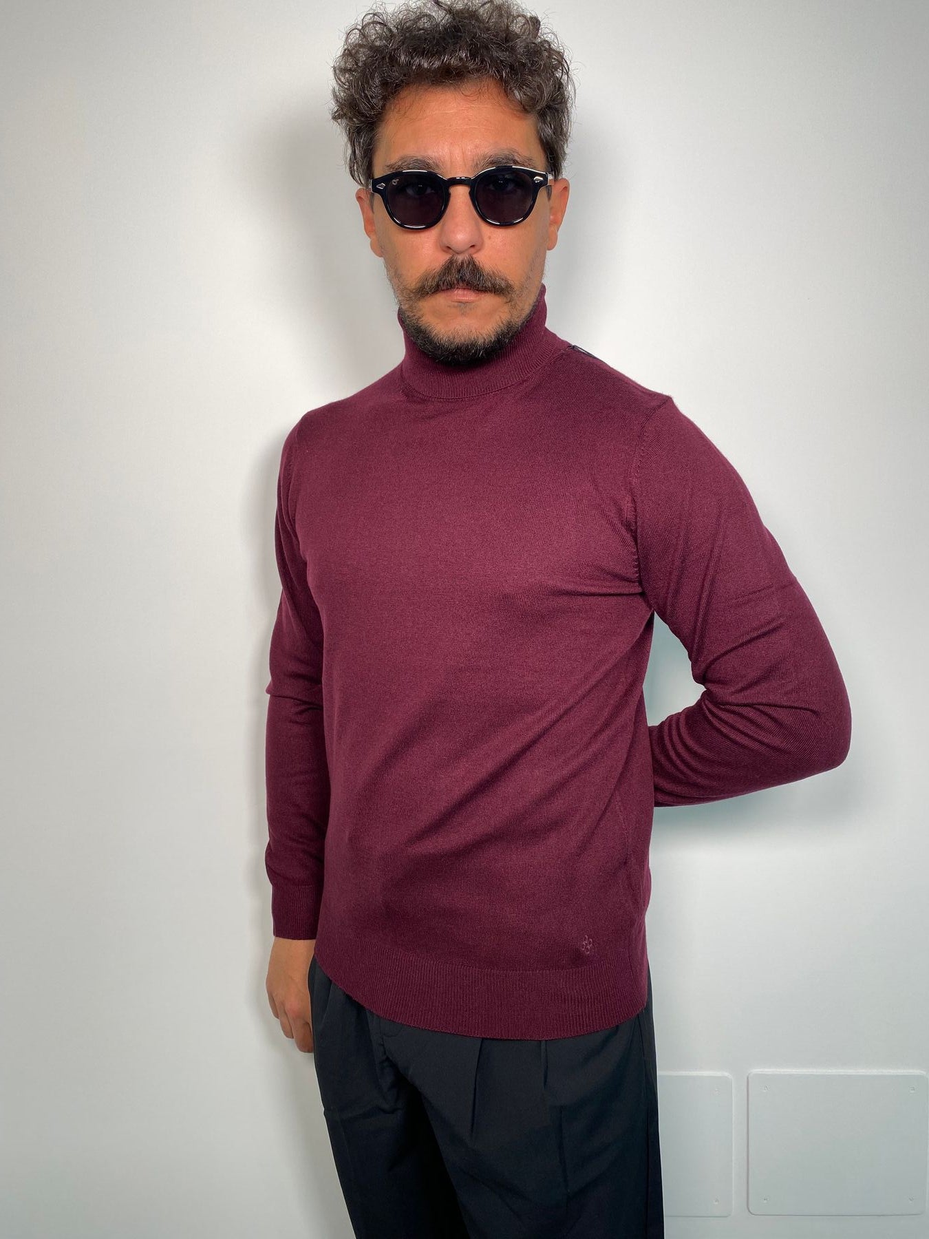 MAGLIA DOLCEVITA BASIC FINEZZA 12 IN MISTO CACHEMIRE - REGULAR FIT
