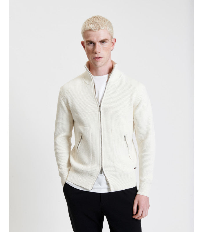 MAGLIA APERTA CON ZIP E TASCHE ZIPPATE - REGULAR FIT GL35051-F25.PAN