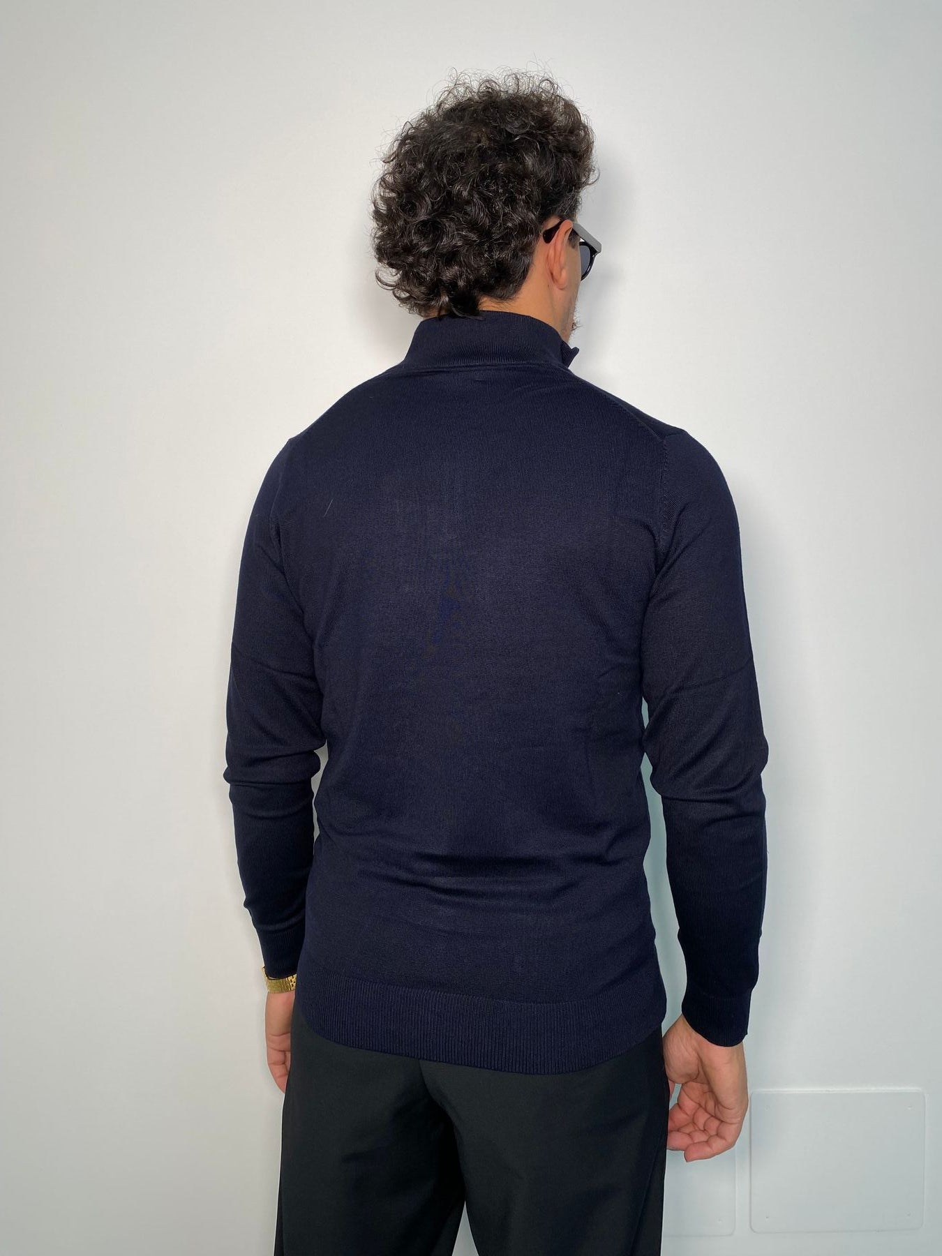 MAGLIA MEZZA ZIP IN MISTO VISCOSA FINEZZA 12 - REGULAR FIT