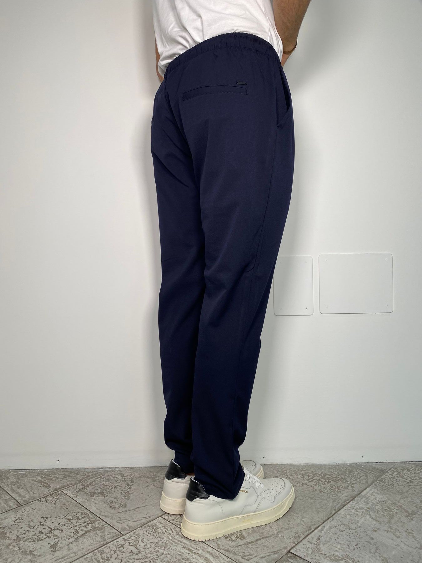 PANTALACCIO LEONARD IN TESSUTO ELASTICIZZATO CON ACCESSORIO CATENA REMOVIBILE - REGULAR FIT