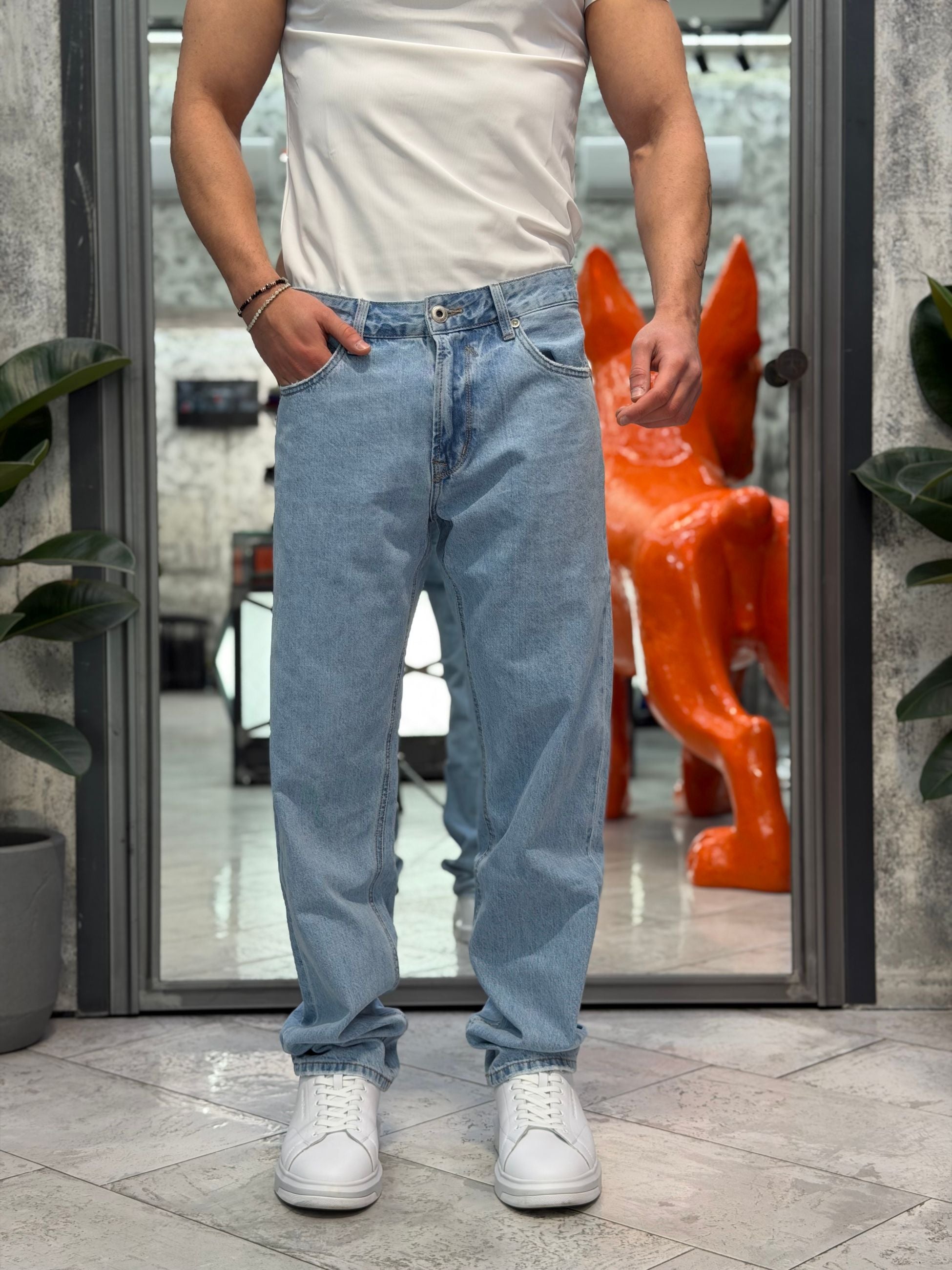 JEANS ALEX 5 TASCHE ZERO WASH - STRAIGHT LEG (GAMBA DRITTA) GL6396Q