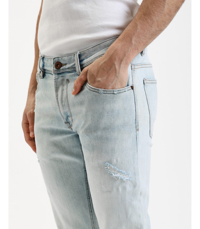 JEANS KEVIN IN TELA ELASTICIZZATA CON MICRO ABRASIONI - SKINNY FIT GL6337Q