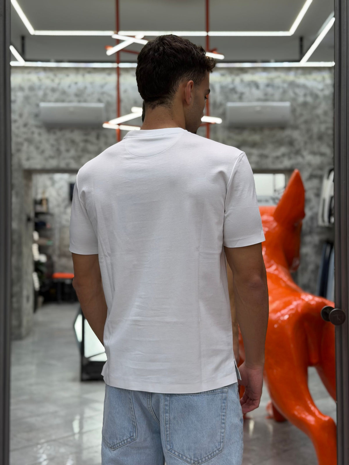 T-SHIRT NO STIRO IN TESSUTO SUPER STRETCH - SLIM FIT MK2910095.BIA