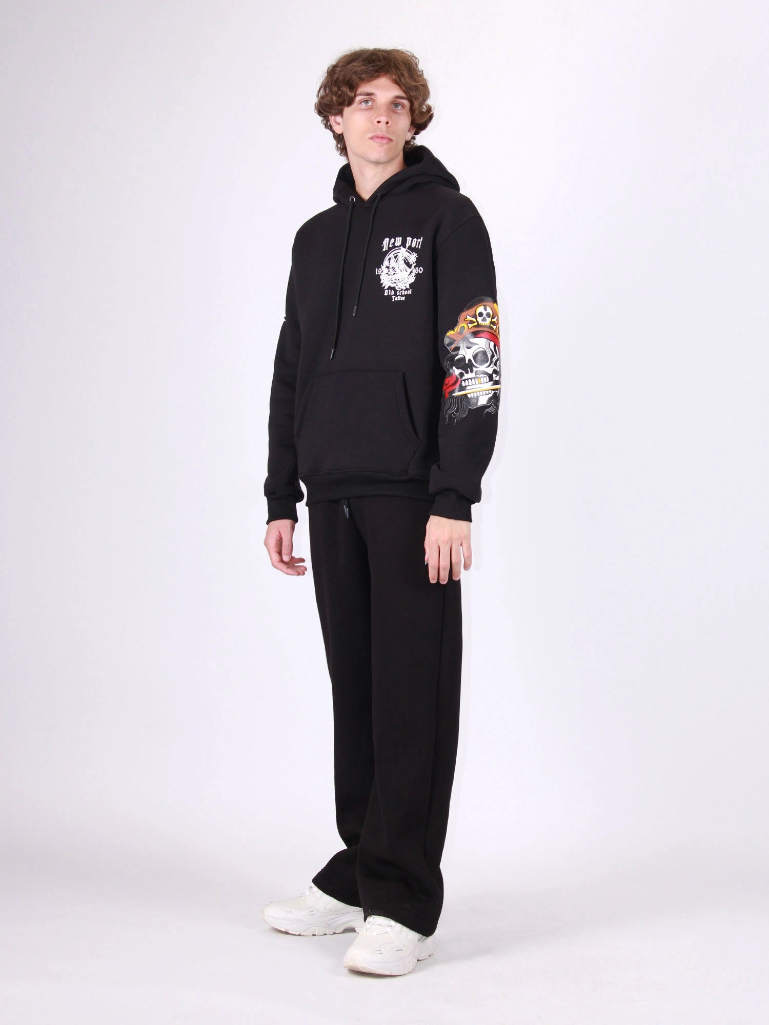 PANTALONE PALAZZO IN POLICOT CON COULISSE REGOLABILE - LOOSE FIT M252196-1