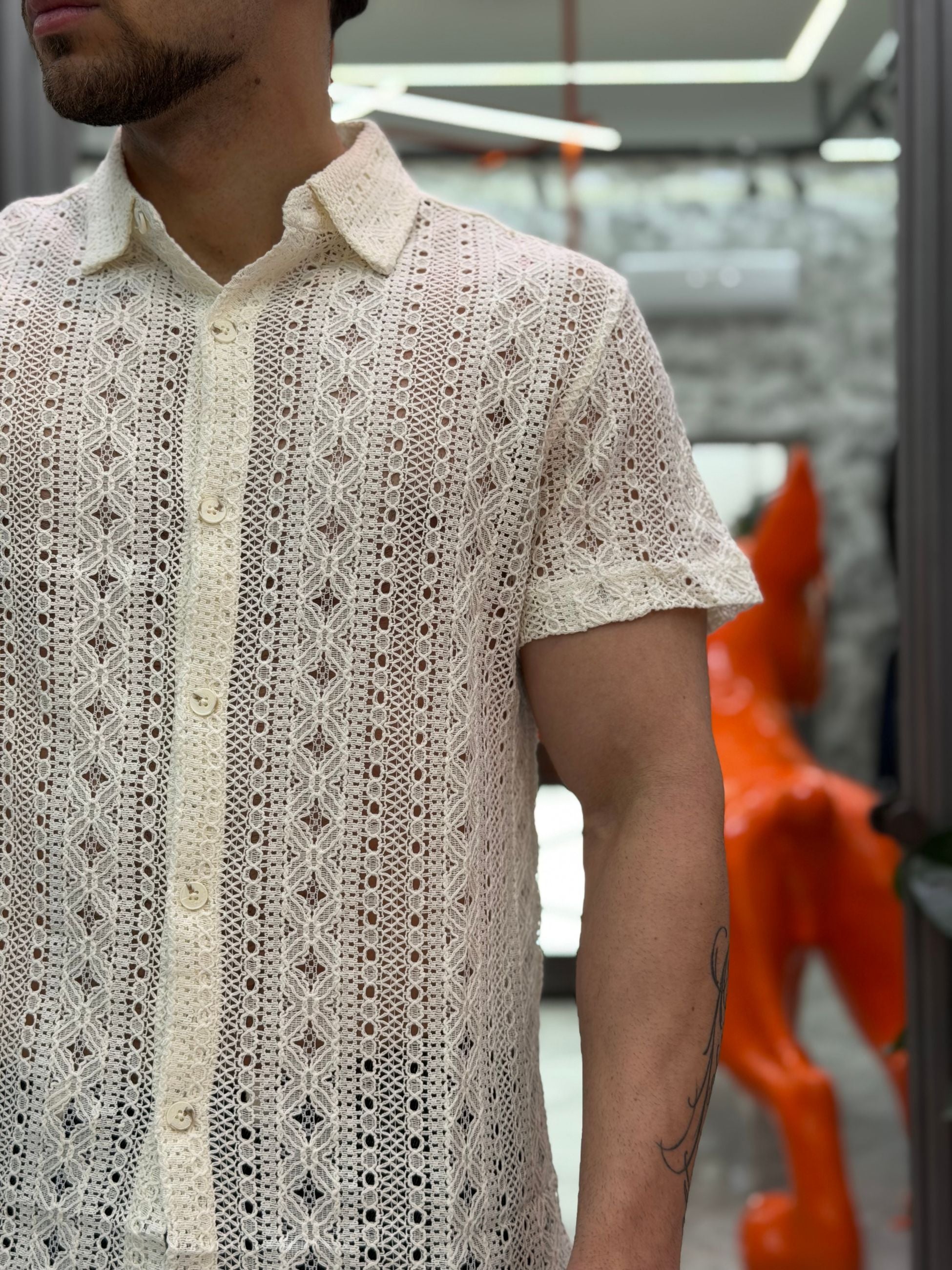 POLO CAMICIA RICAMATA MANICA CORTA - REGULAR FIT GL6013OD.BIA