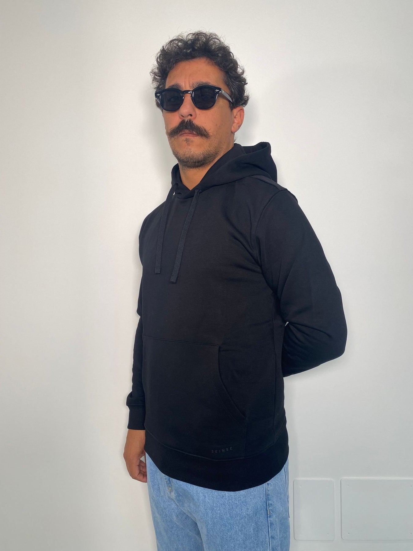 FELPA BASIC CON CAPPUCCIO E TASCA A MARSUPIO - REGULAR FIT