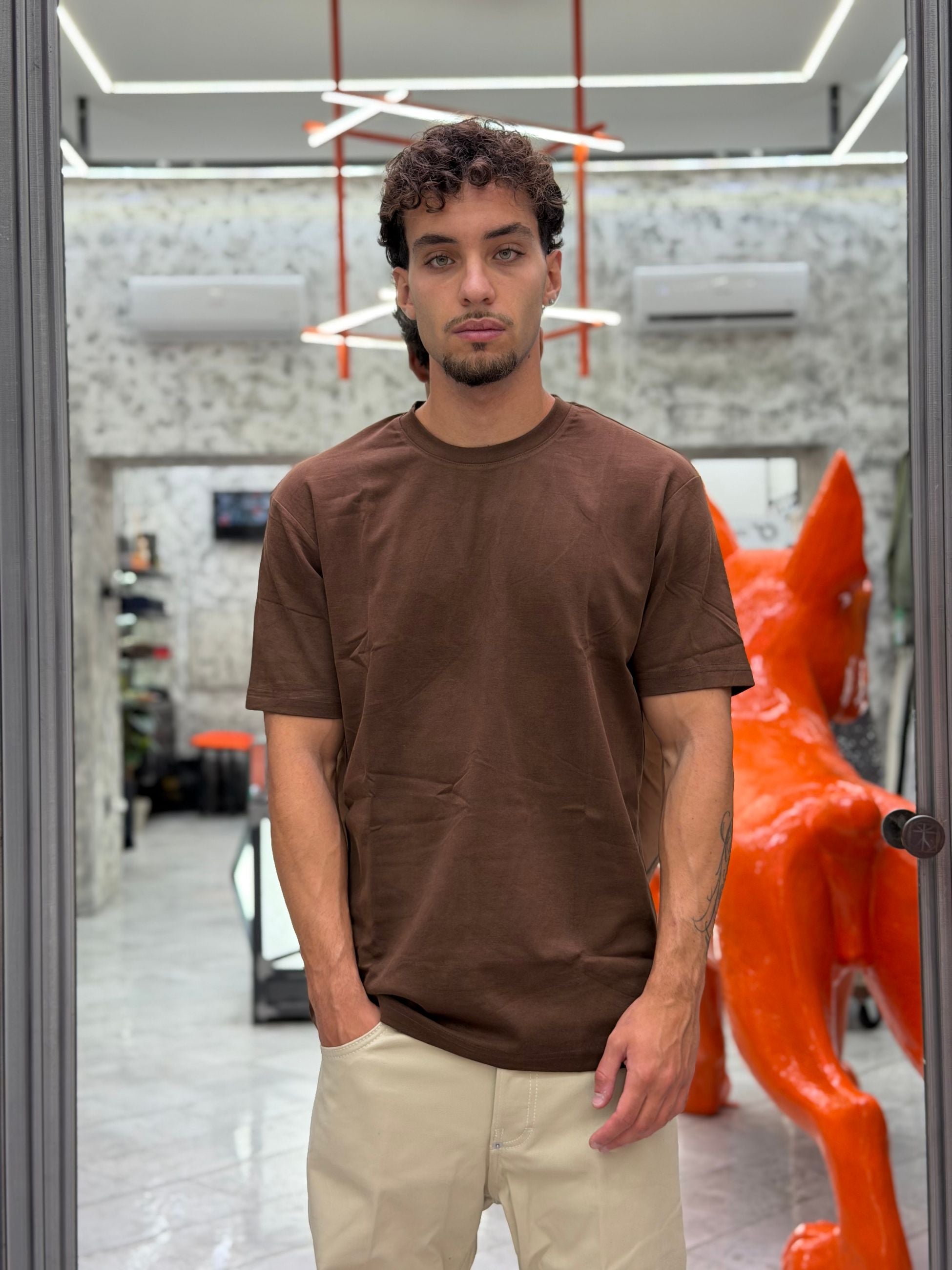 T-SHIRT BASIC IN TESSUTO PREMIUM COTONE/MODAL - COMFORT FIT GL505L-F26.COF
